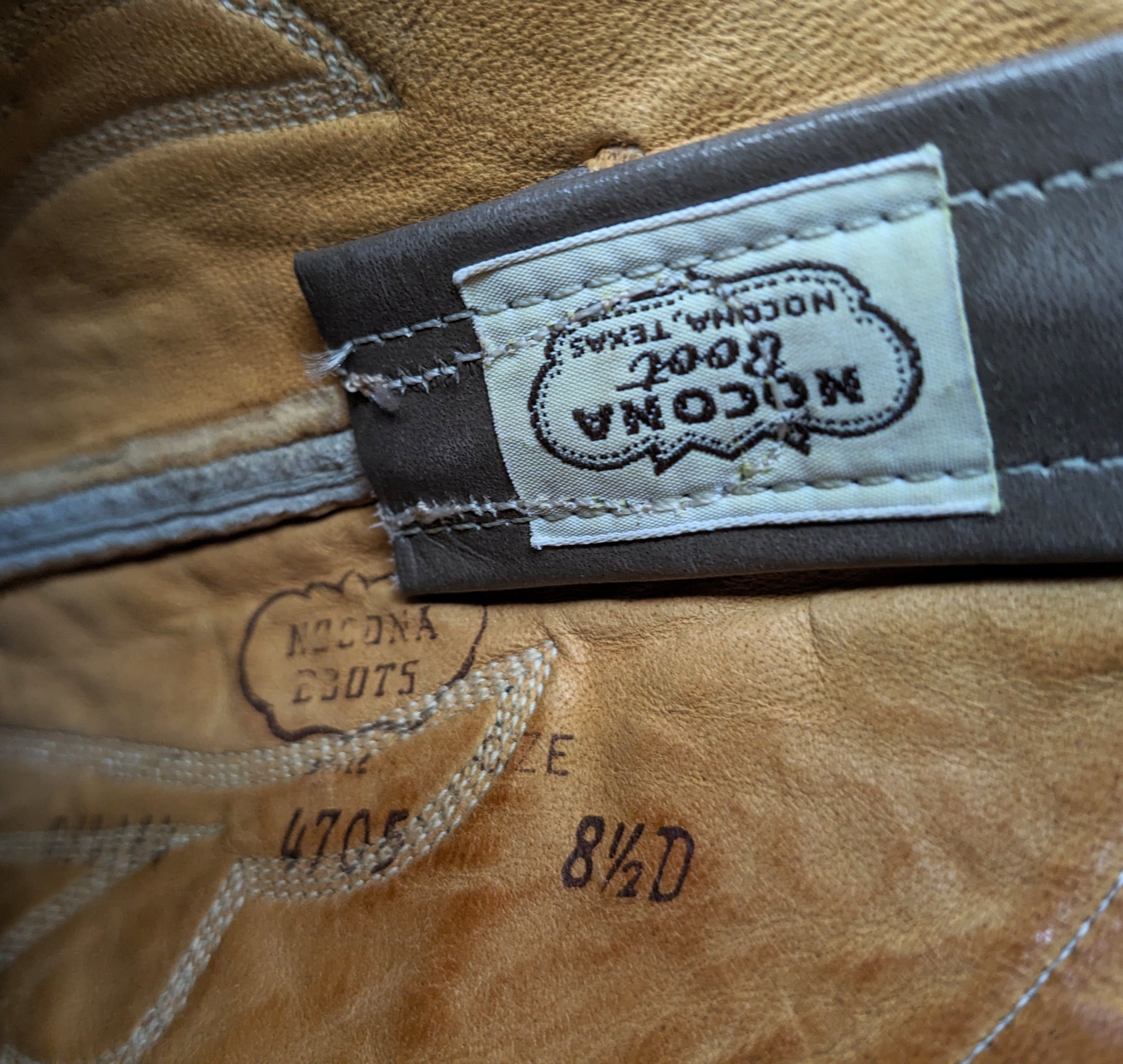 Nocona Nocona Cowboy Boots 8.5 Gray Leather Western Antelope Size US 8.5 / EU 41-42 - 11 Thumbnail