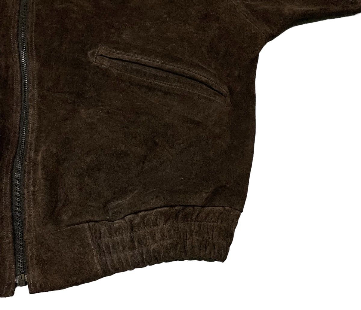 Golden Bear Vintage Golden Bear Talon Zipper USA Suede Leather Jacket Size US L / EU 52-54 / 3 - 3 Thumbnail