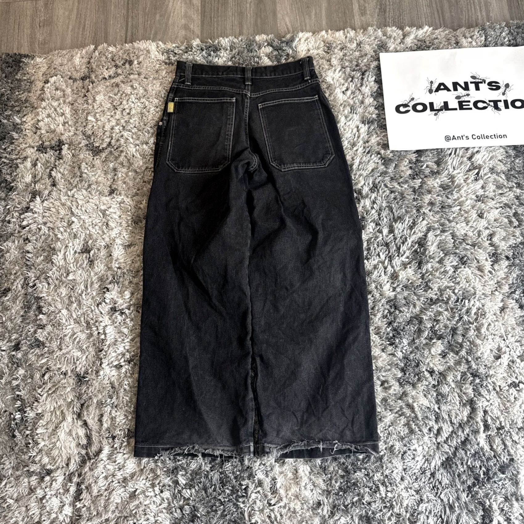 JNCO VINTAGE JNCO Denim Jeans 90s Embroidered Wide-Leg Black Men’s 31x30 Size US 31 - 5 Thumbnail