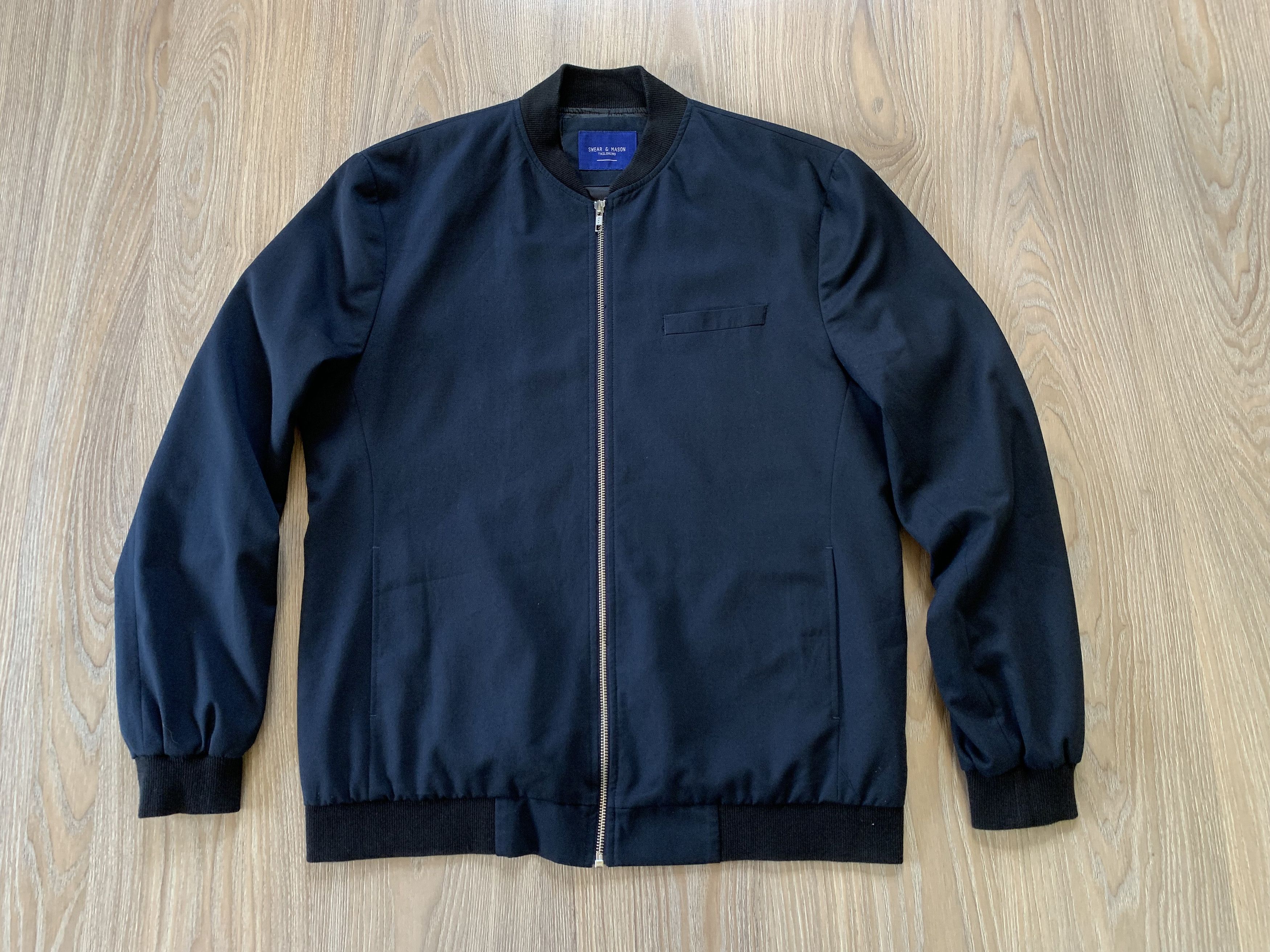 Designer Mens Classic Casual Bomber Swear & Mason Size US XXL / EU 58 / 5 - 2 Thumbnail