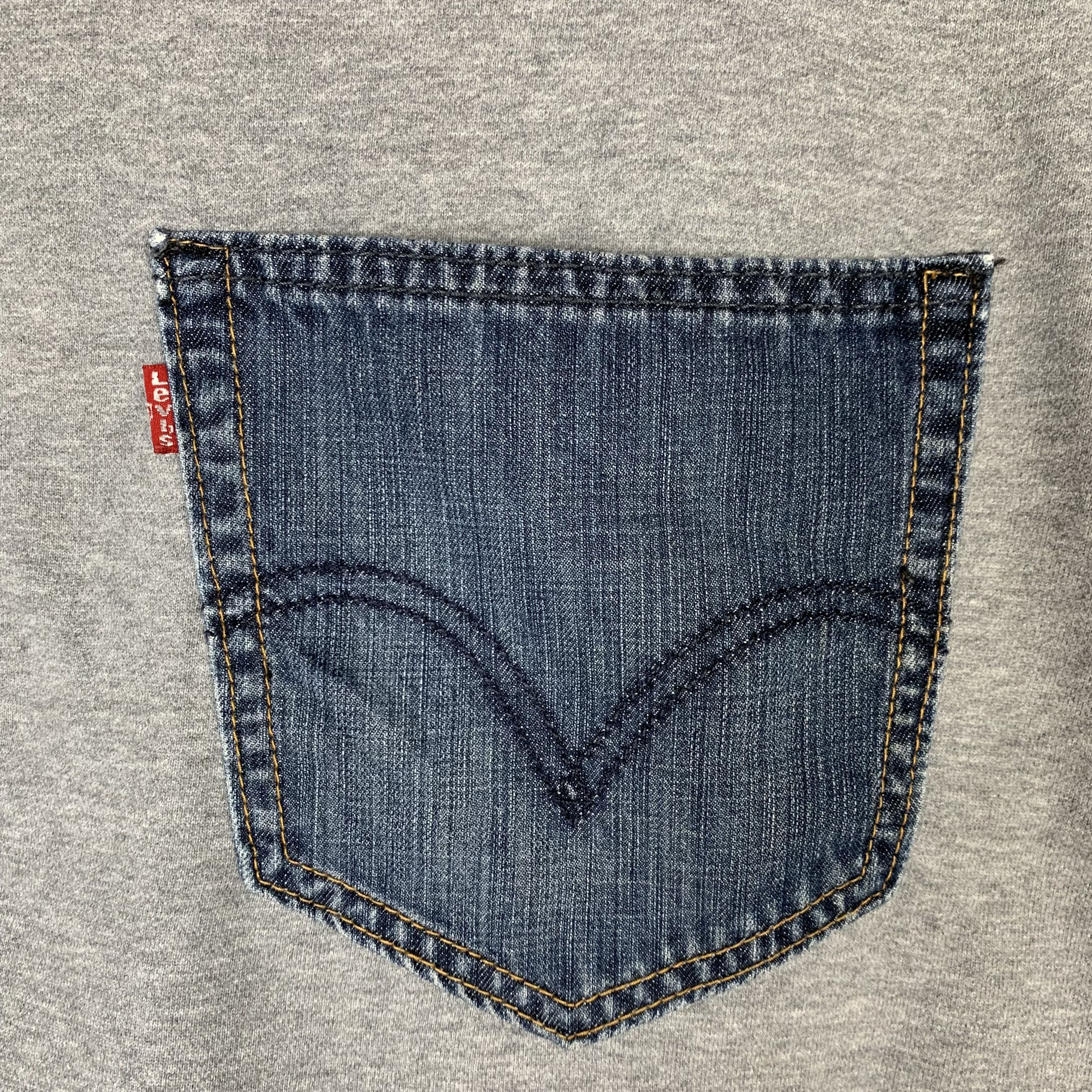 Levi's Levi's Reconstructed Custom Sweatshirt Crewneck Size US XL / EU 56 / 4 - 4 Thumbnail