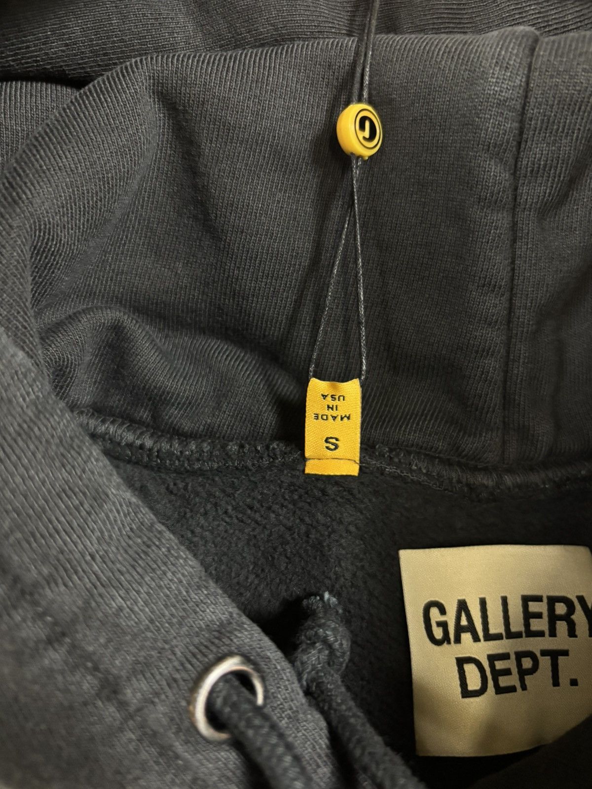 Gallery Dept. Gallery Dept Paint Logo Hoodie, Washed Black Size US S / EU 44-46 / 1 - 12 Thumbnail