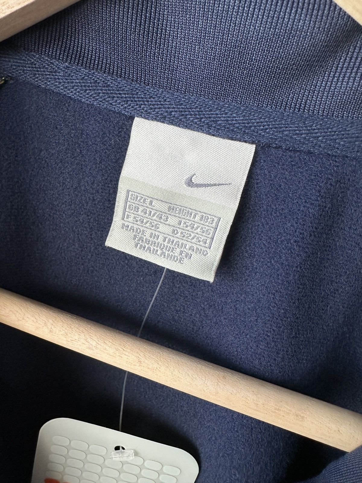 Nike 00s NIKE Track Jacket Navy Yellow Y2K Full Zip Men’s Size L Size US L / EU 52-54 / 3 - 11 Thumbnail