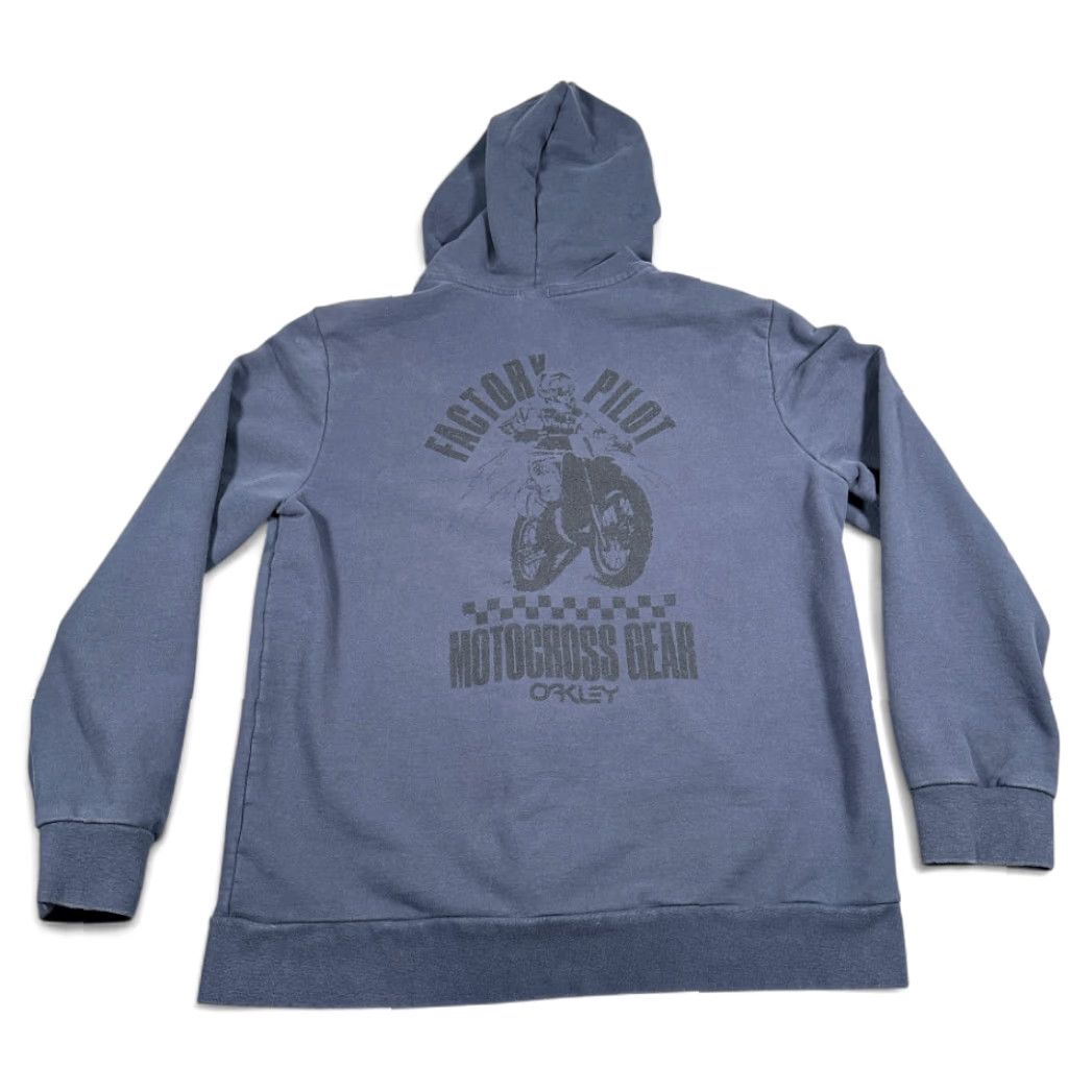 Oakley Oakley Sweater Adult XL Blue Zip Hoodie Motocross Factory Pilot Size US XL / EU 56 / 4 - 2 Thumbnail