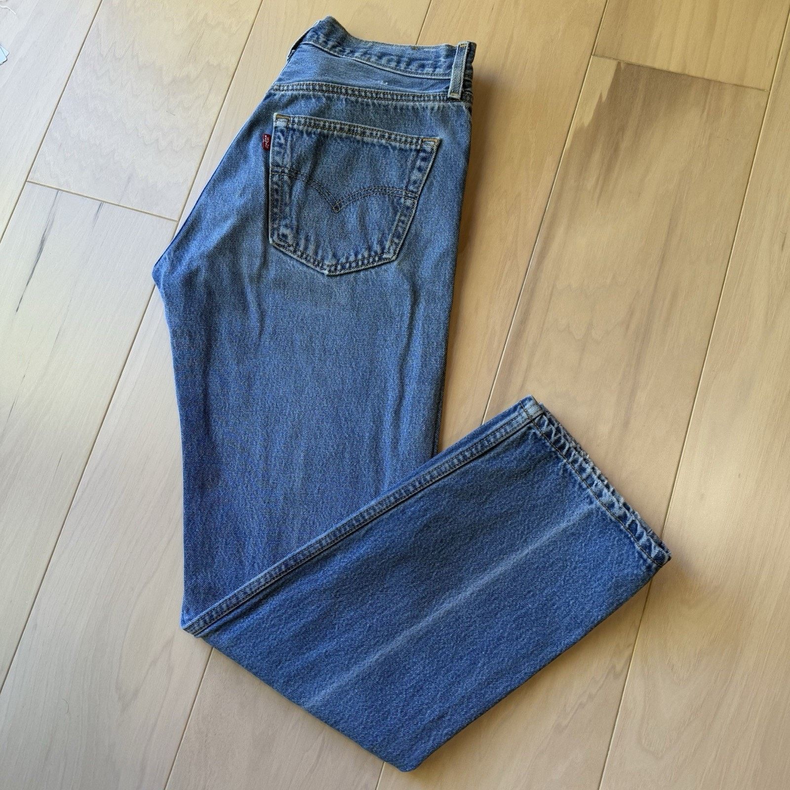 Levi's × Vintage Vintage Levis 501 Jeans 29 Blue Faded Straight Leg Denim Size US 29 - 13 Thumbnail