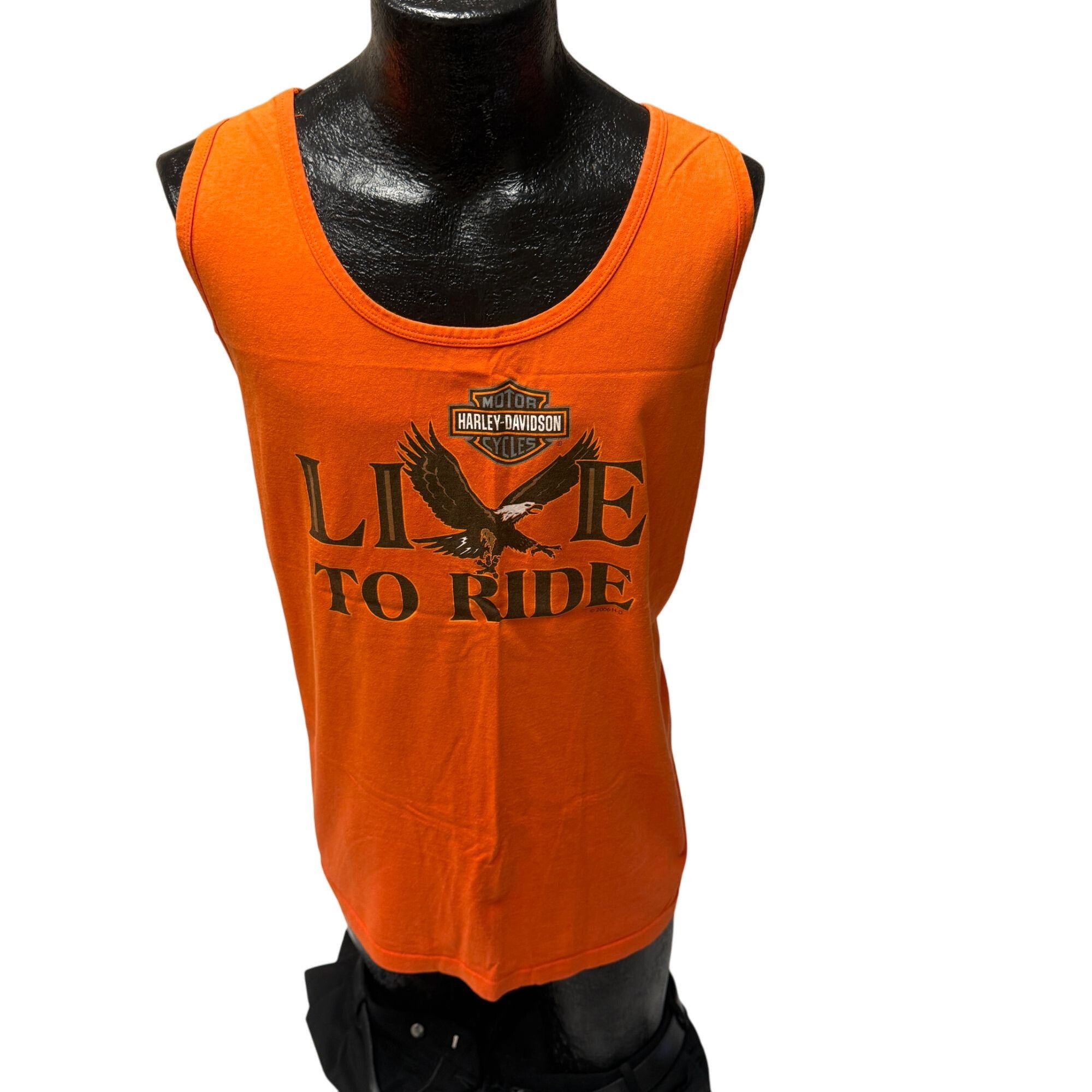 Harley Davidson H-D Motorcycle LIVE to RIDE Tank Top BIKER Muscle Shirt XL Size US XL / EU 56 / 4 - 10 Thumbnail