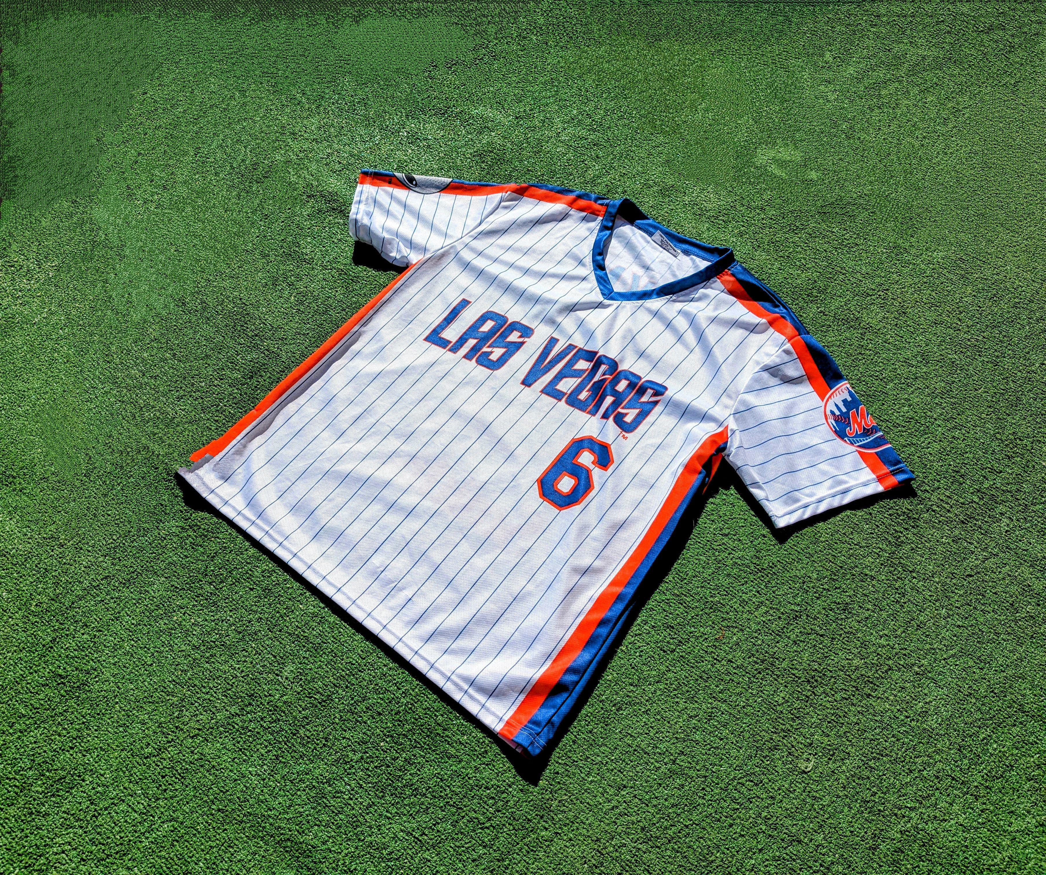 Vintage Las Vegas 51s Wally Backmon 6 New York Mets AAA Shirt Jersey Size US XL / EU 56 / 4 - 10 Thumbnail