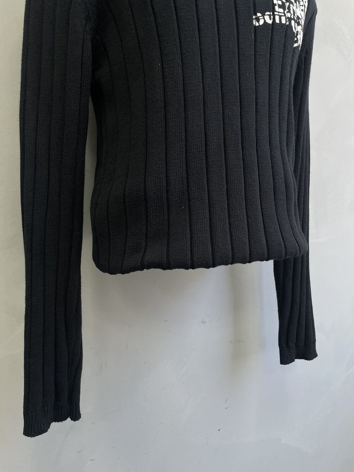 Hysteric Glamour Diesel style ribbed knit sweater rare y2k hype graffiti Size US S / EU 44-46 / 1 - 4 Thumbnail