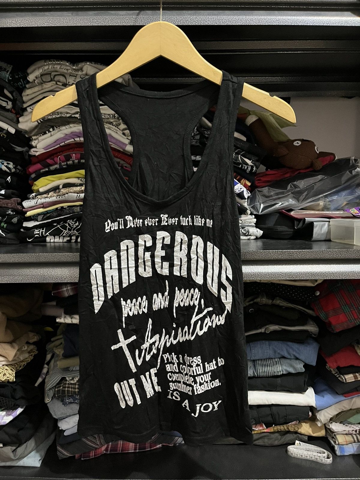If Six Was Nine × Japanese Brand × Le Grande Bleu (L.G.B.) Poem tank top ifsixwasnine lgb styled Size S / US 4 / IT 40 - 1 Thumbnail