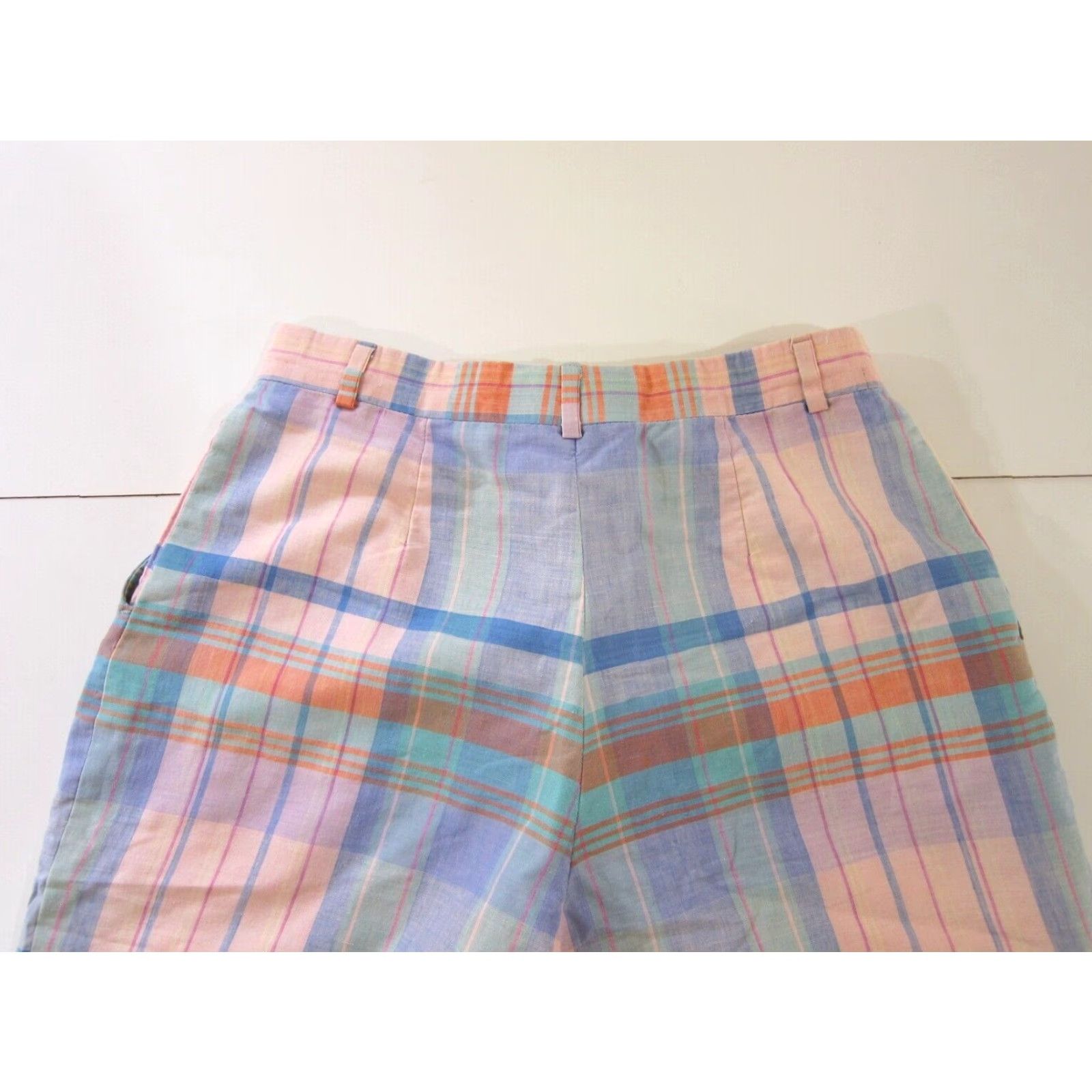 Vintage VINTAGE Divot's Plaid Pink Blue Cotton High Waist Golf Short Men S Size US 28 / EU 44 - 5 Thumbnail
