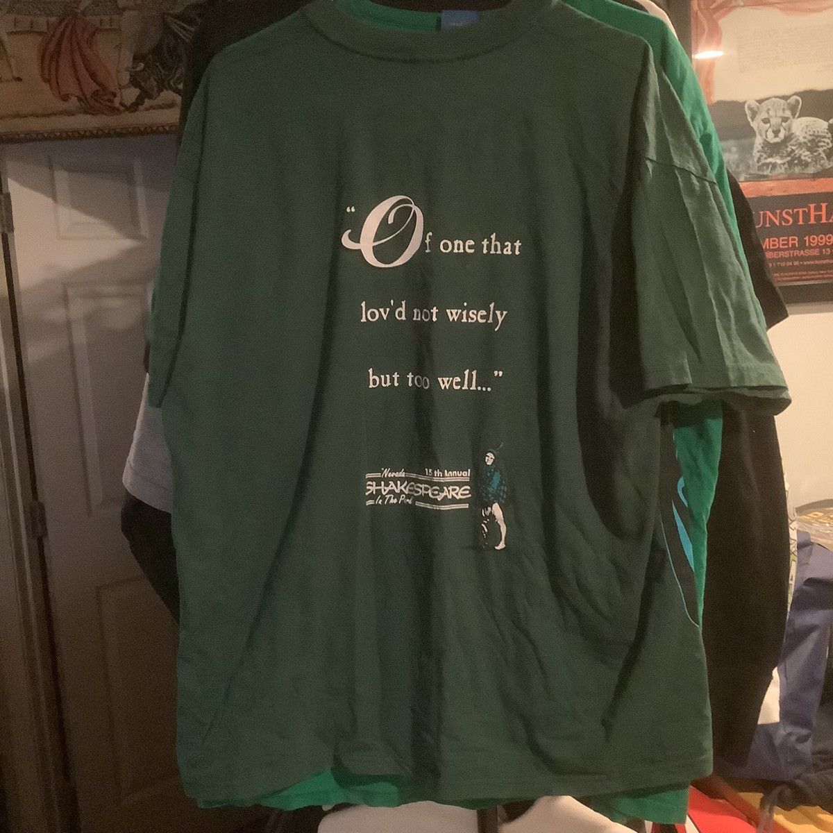 Hanes × Vintage Othello Shakespeare Tshirt Quote XL USA Of One That Lov’d Size US XL / EU 56 / 4 - 3 Thumbnail