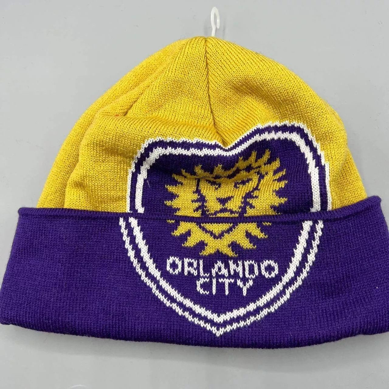 Adidas Orlando City Hat Men Adidas MLS Cuffed Beanie Cap New Adult Size ONE SIZE - 1 Thumbnail