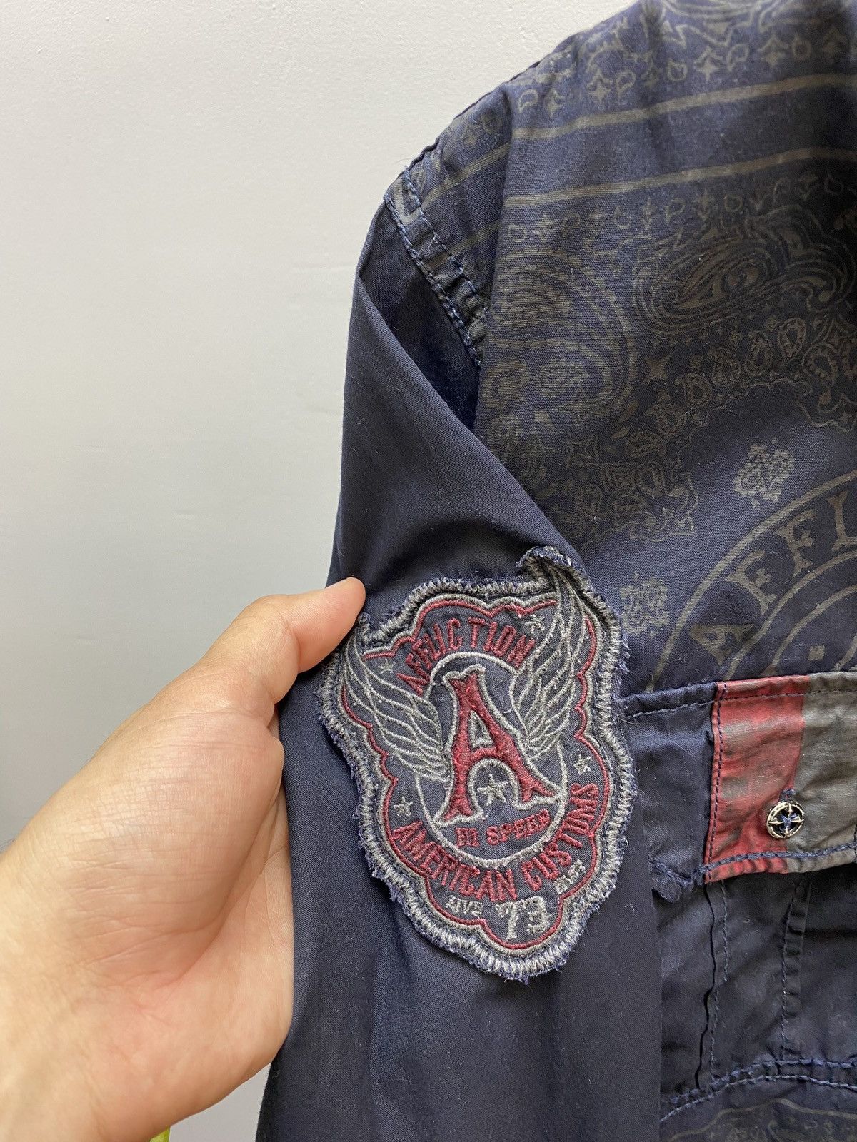 Other Crazy Y2K Affliction Cyber Grunge Button Up Shirt Size US L / EU 52-54 / 3 - 16 Thumbnail