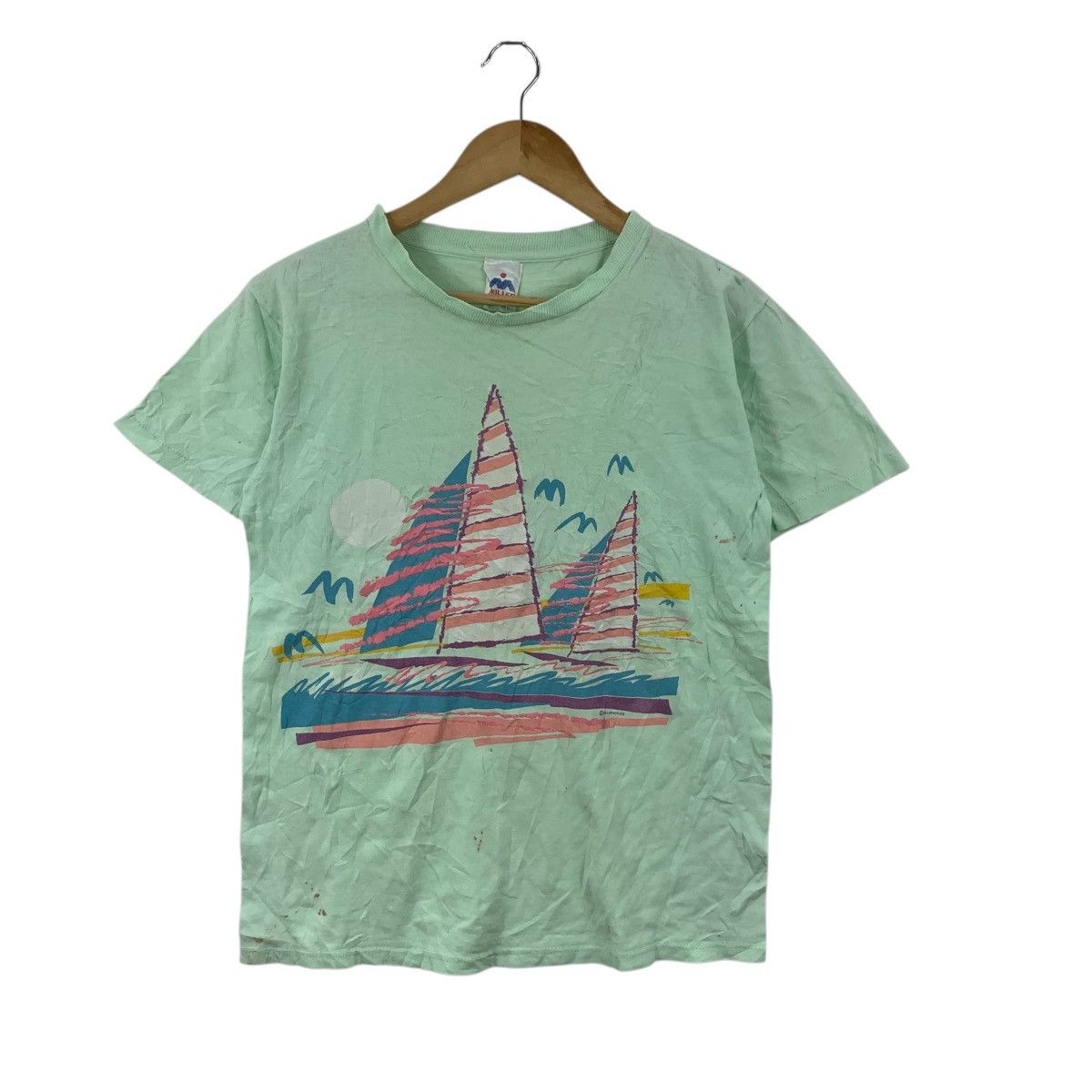 Vintage Vintage 80’ HAWAII SURF MILLER Made In USA Tee Shirt Top Size US M / EU 48-50 / 2 - 4 Thumbnail