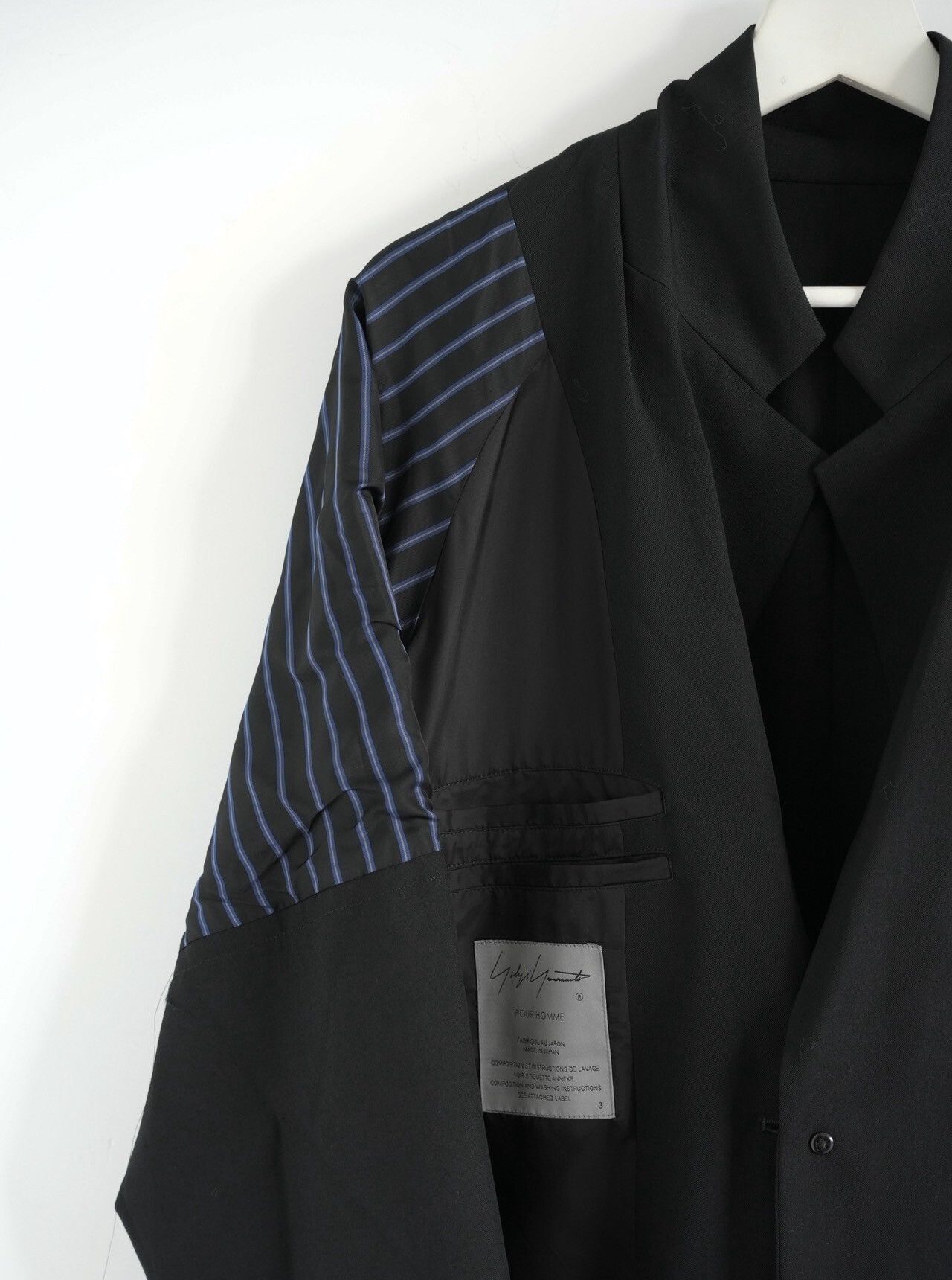 Yohji Yamamoto Yohji Yamamoto 24AW Double Sleeve Dropped Shoulder Coat Size US S / EU 44-46 / 1 - 5 Thumbnail