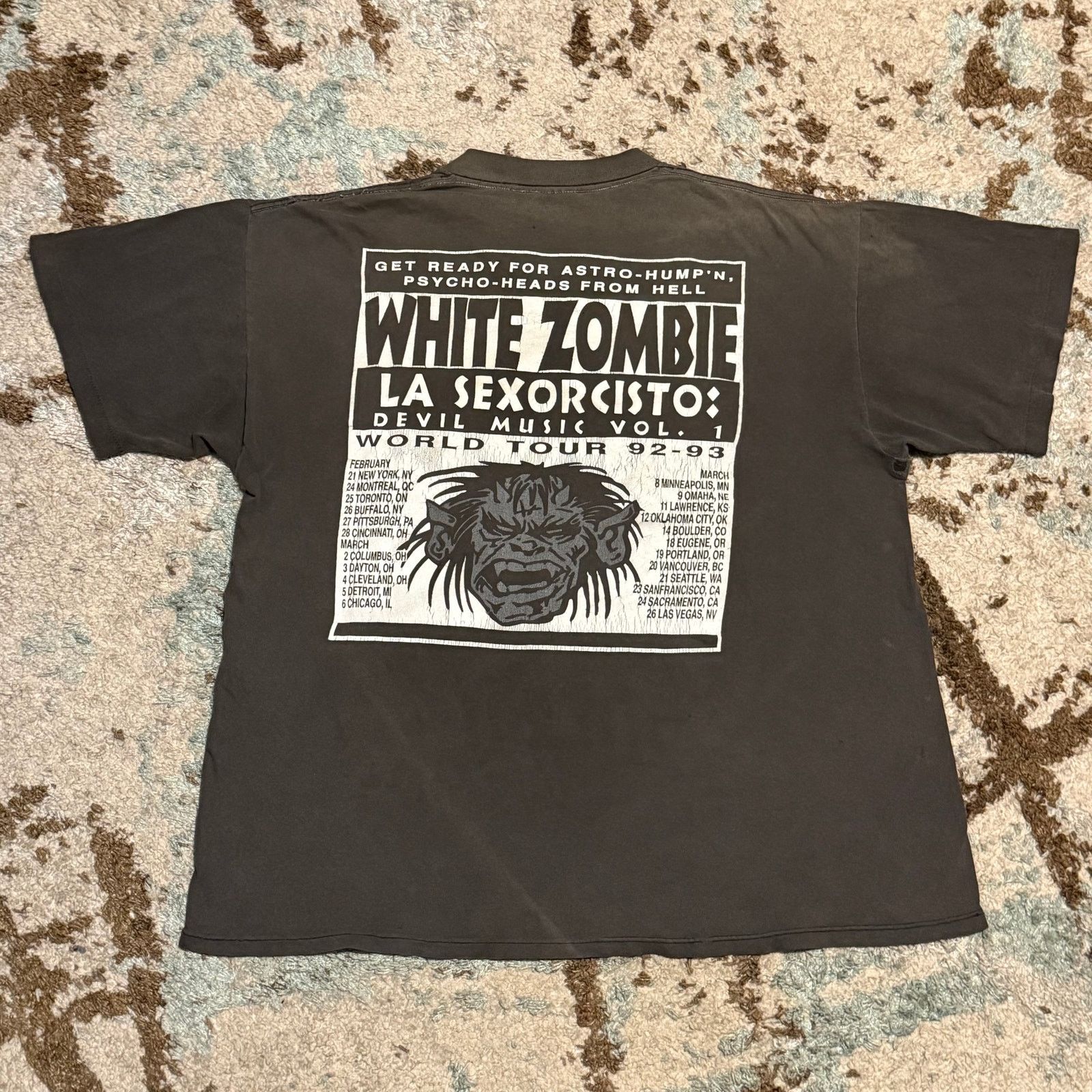 Band Tees × Vintage Vintage 1993 White Zombie La Sexorcisto World Tour Shirt XL Size US XL / EU 56 / 4 - 2 Thumbnail