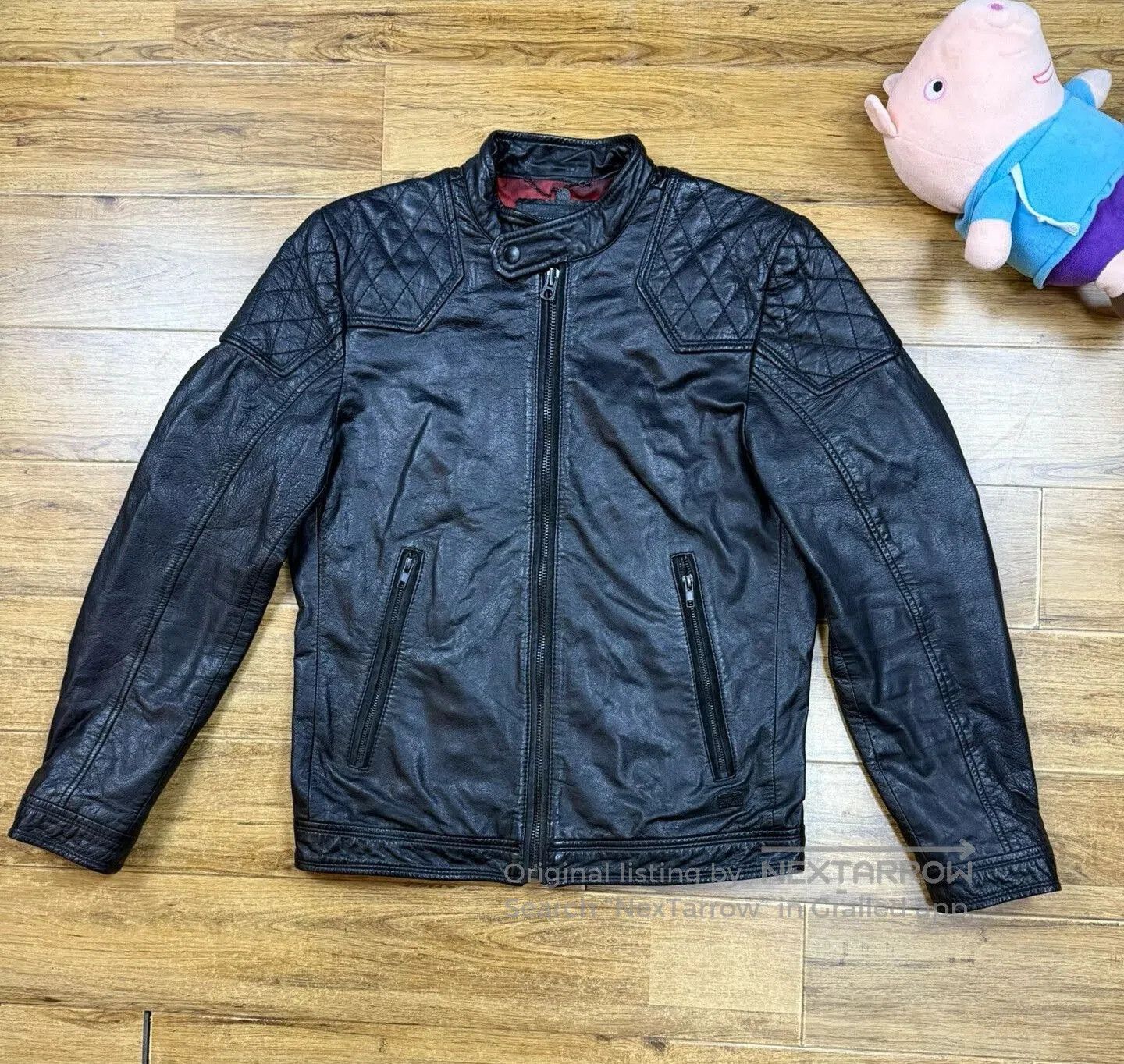 Diesel Diesel Men’s Black Leather Motorcycle Jacket. Size US M / EU 48-50 / 2 - 1 Thumbnail