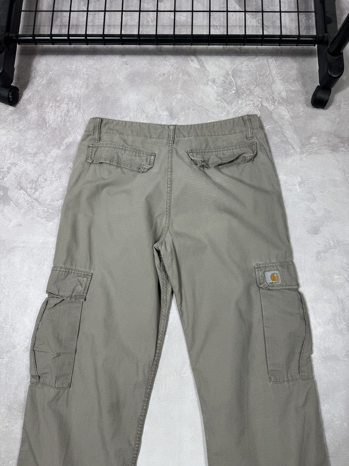 Carhartt Vintage Carhartt W Bermuda Beige Cargo Pants Size 32" / US 10 / IT 46 - 2 Thumbnail