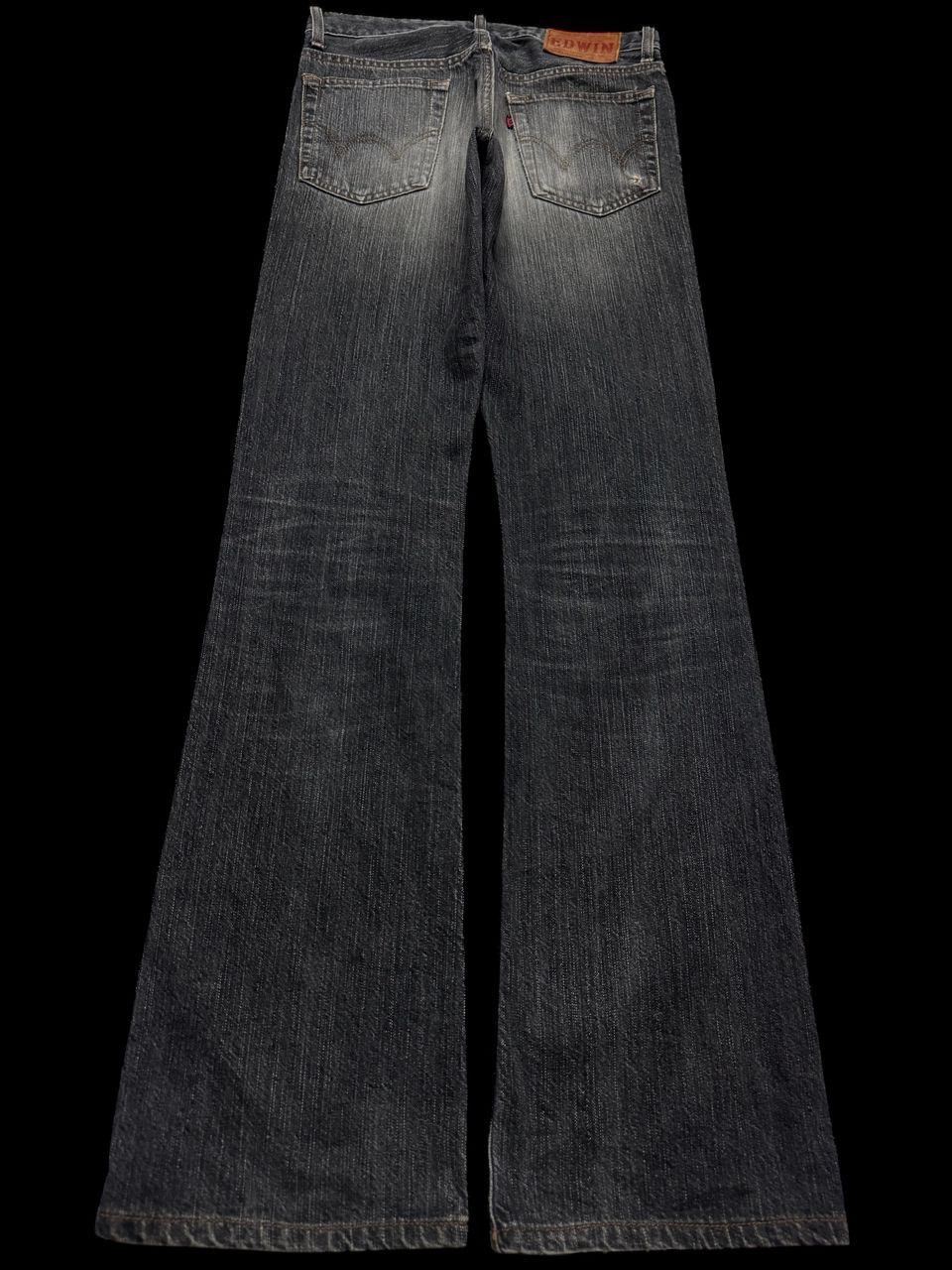 Edwin 💥503 Bootcut💥Vintage Edwin Rebel Sand Washed Dark Denim Jean Size US 27 - 2 Thumbnail