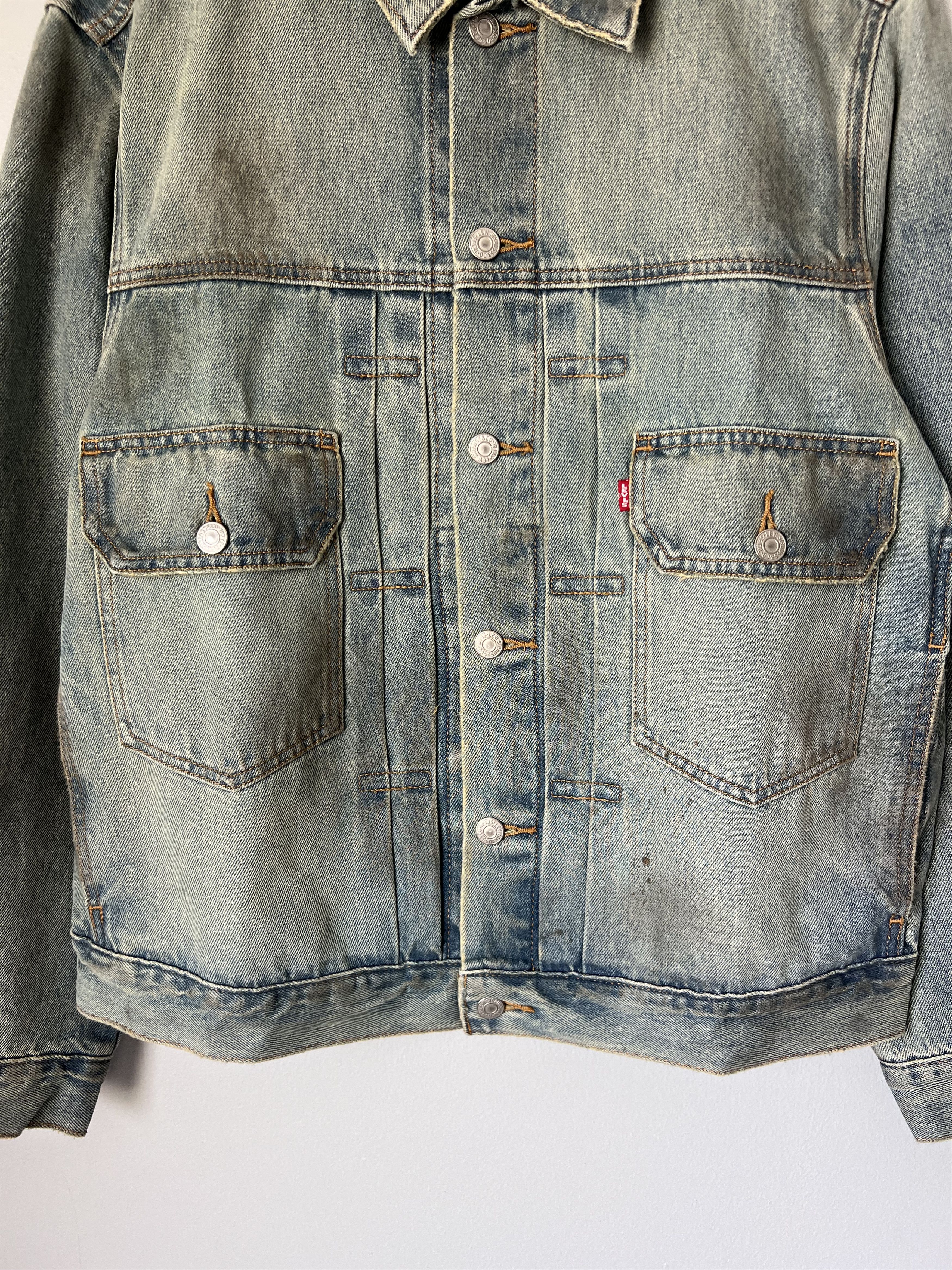 DENIM TEARS × Levi's Denim Tears Levi's Type 2 Denim Jacket in Dirty Wash Size US XL / EU 56 / 4 - 3 Thumbnail