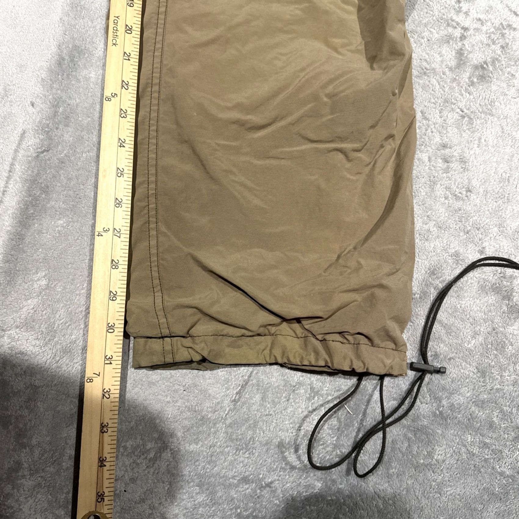 Abercrombie & Fitch VINTAGE Abercrombie & Fitch Pants Men L Beige Paratrooper Cargo Lined Adjustable Baggy Size US 33 - 5 Thumbnail