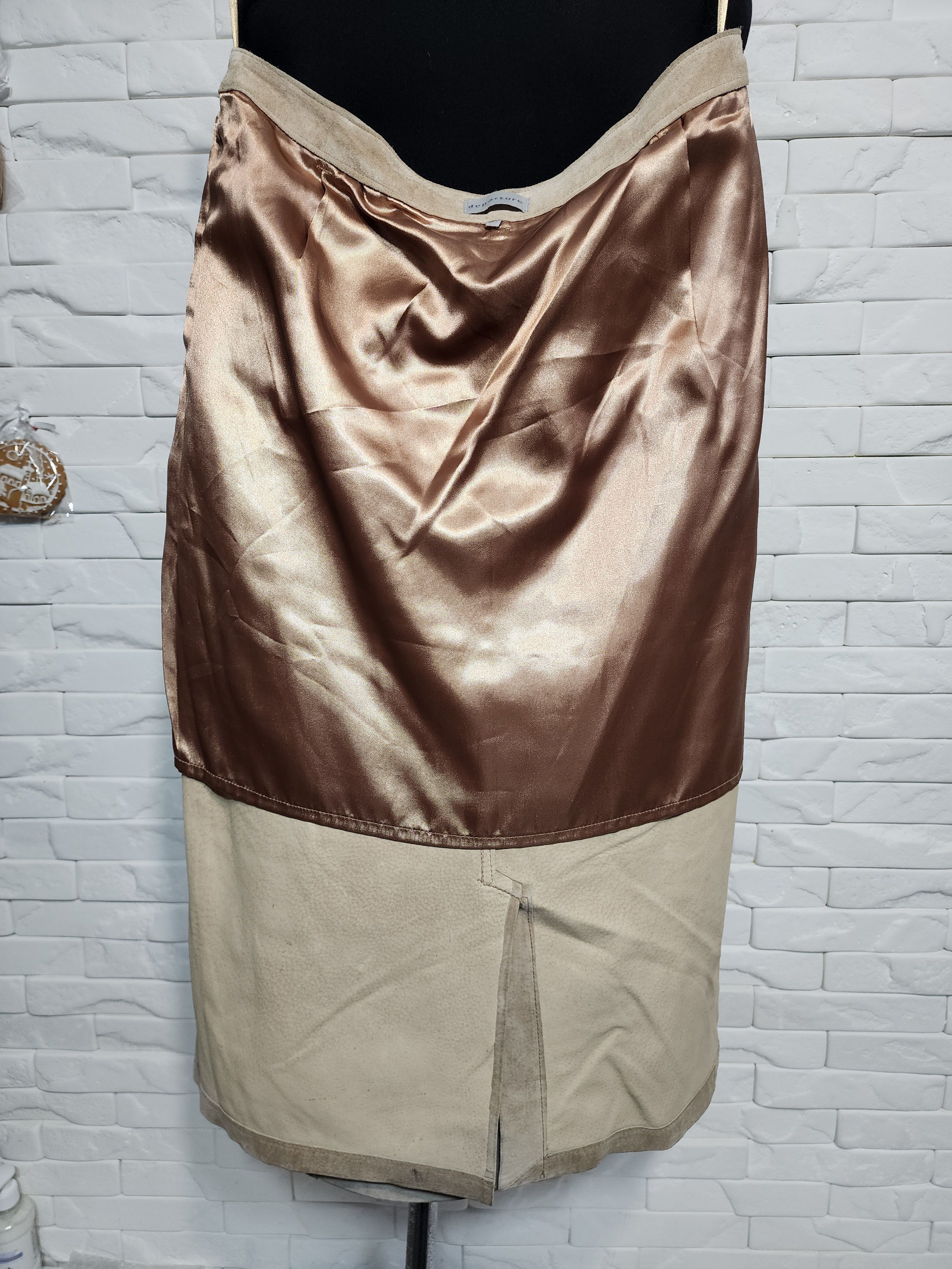 Other Beige Leather Skirt: Skirt.with Pockets Size 32" / US 10 / IT 46 - 8 Thumbnail