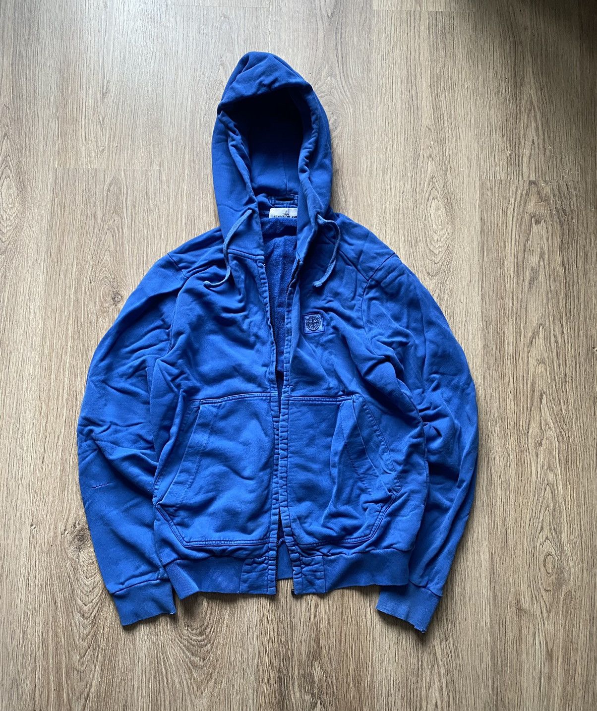 Stone Island Vintage Stone Island distressed patch program faded zip hood Size US L / EU 52-54 / 3 - 1 Thumbnail