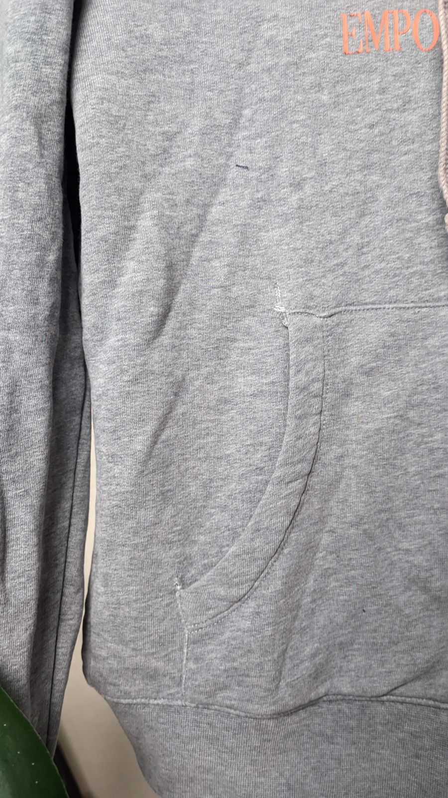 Vintage Emporio Armani EA7 Dirty Big Logo Y2K vintage faded hoodie Size US S / EU 44-46 / 1 - 4 Thumbnail