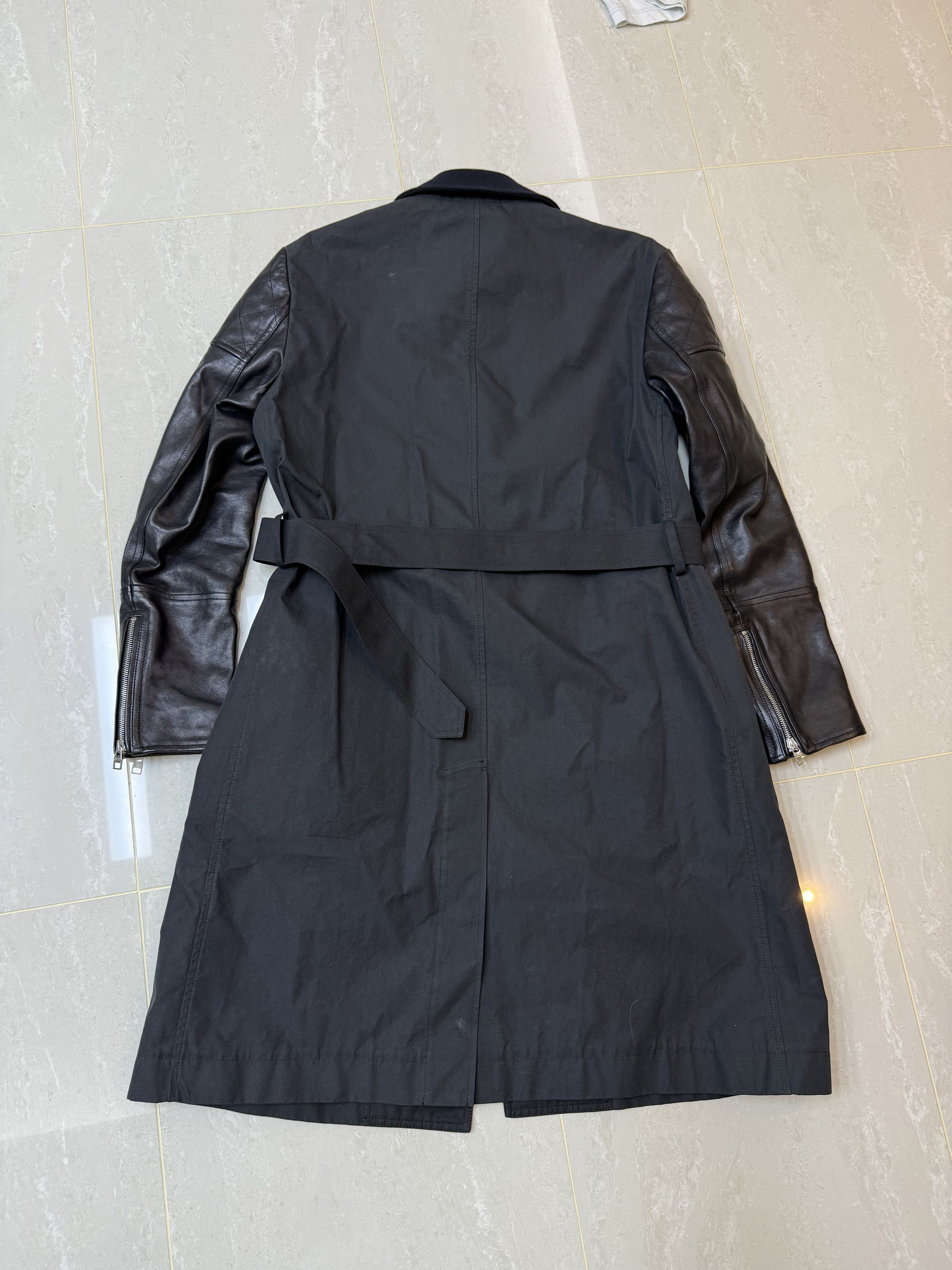 Alexander McQueen Alexander McQueen FW20 Leather Sleeve Trench Coat Jacket Size US S / EU 44-46 / 1 - 3 Thumbnail
