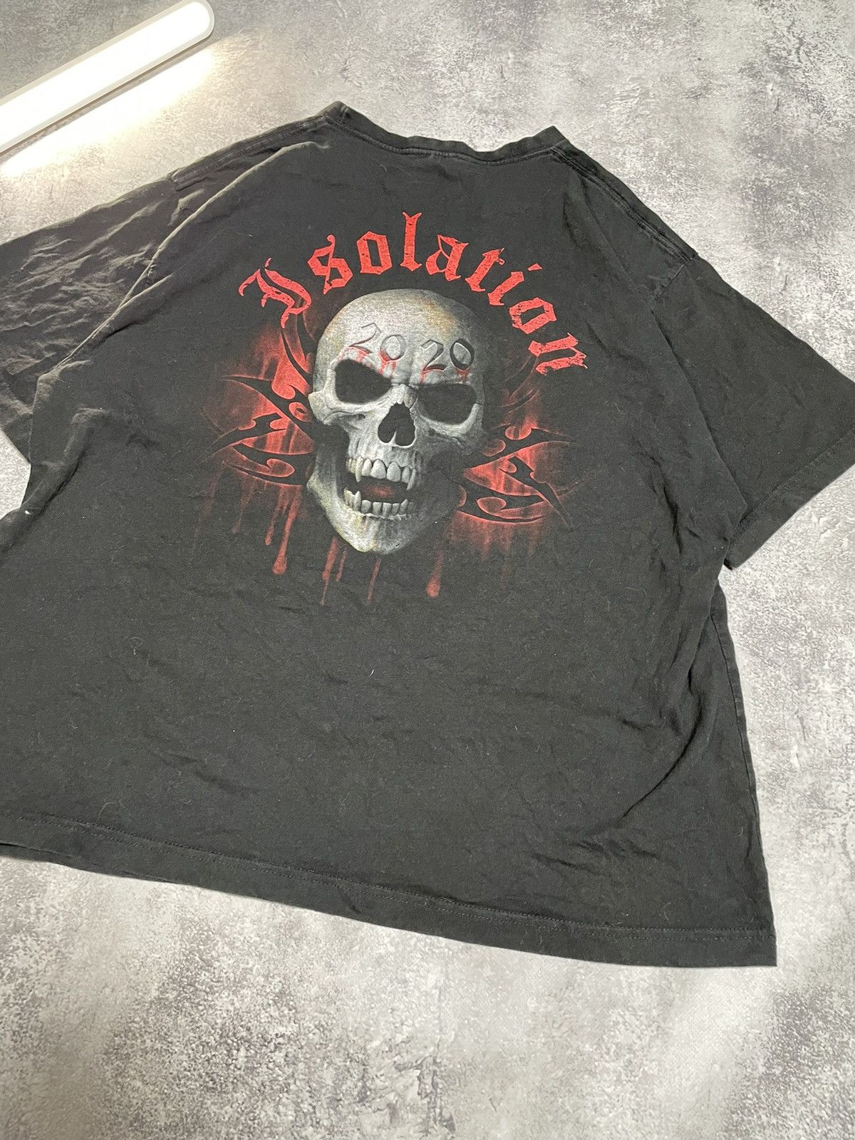 Vintage Vintage Spiral Wild T Shirt Tee Skull Big Logo Baggy 90s Size US XXL / EU 58 / 5 - 13 Thumbnail