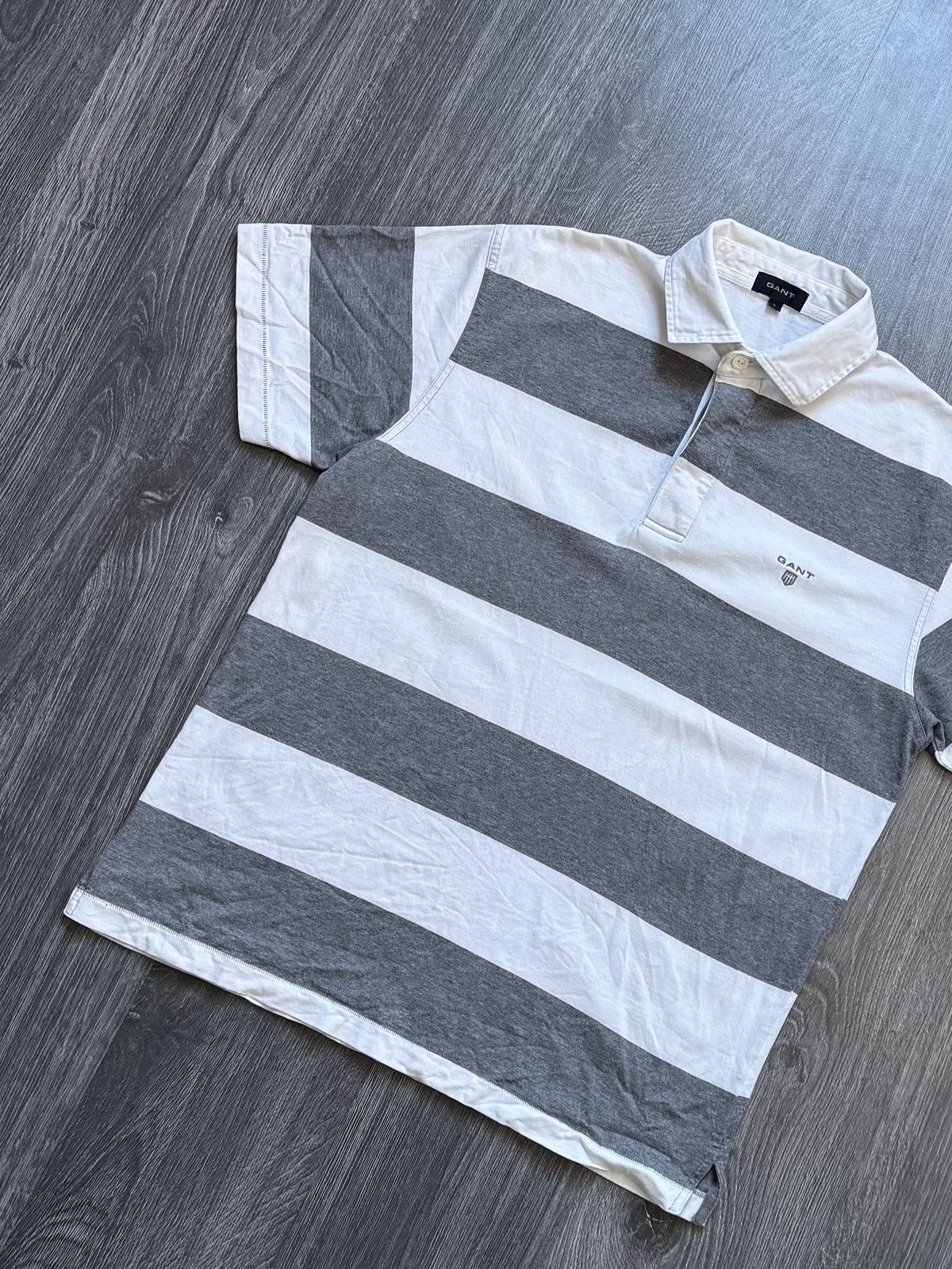 Gant × Old Navy × Vintage Retro Vintage Gant Stripe Polo Shirt Size US L / EU 52-54 / 3 - 2 Thumbnail
