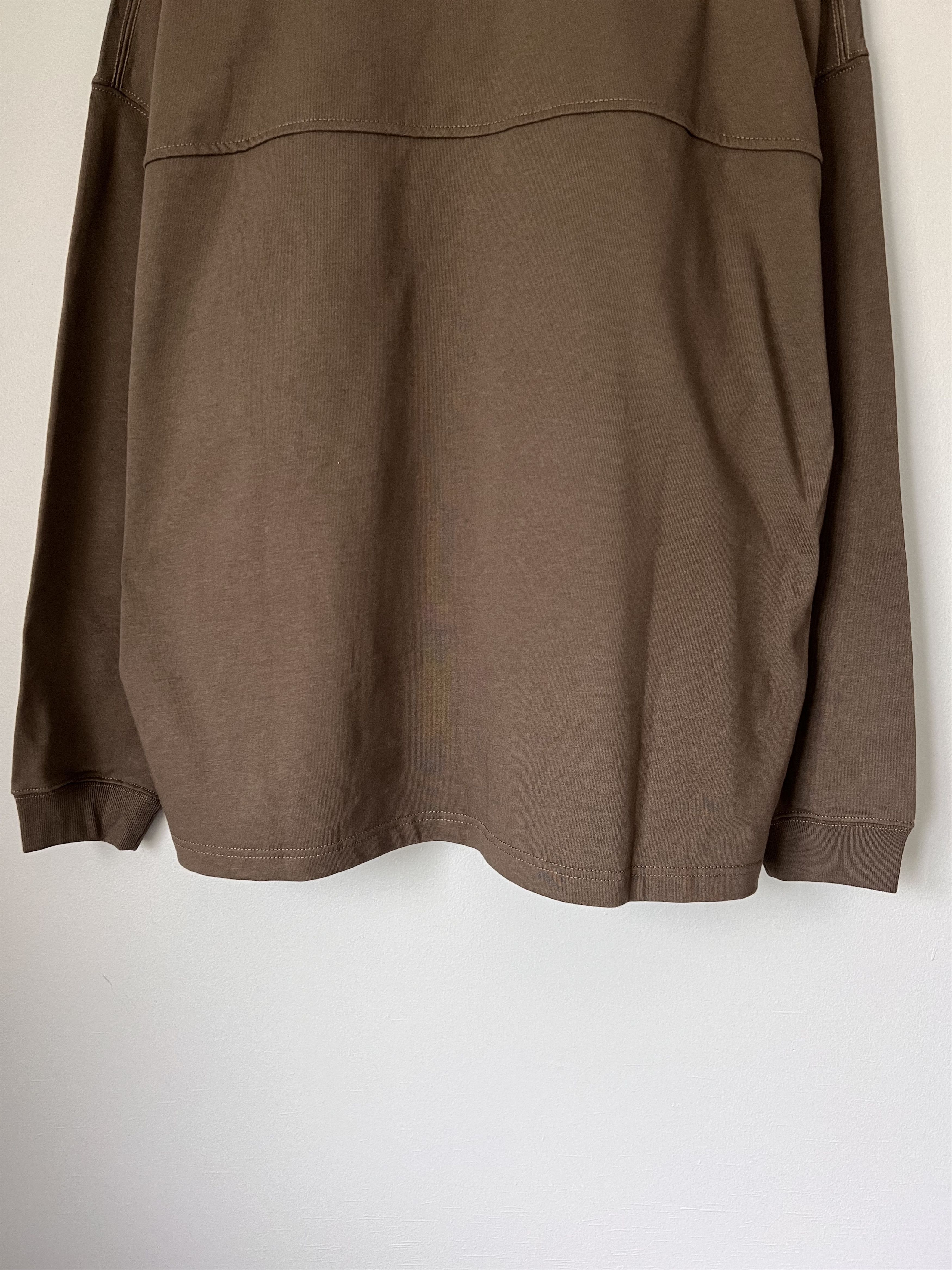 Bottega Veneta Bottega Veneta Heavy Jap Jersey LS Shirt in Brown Size US M / EU 48-50 / 2 - 6 Thumbnail
