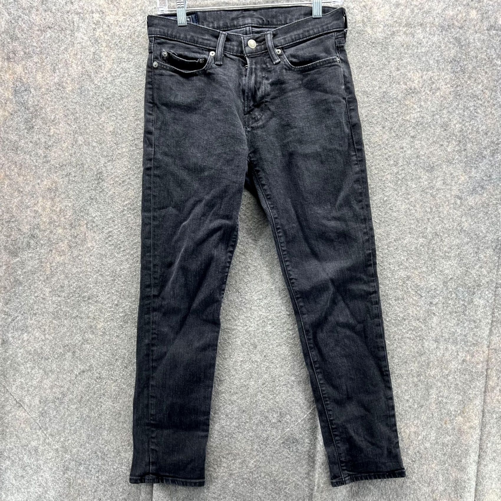 Abercrombie & Fitch Abercrombie & Fitch Jeans Men 28x30 Black Denim Athletic Skinny Stretch Size US 28 / EU 44 - 2 Thumbnail