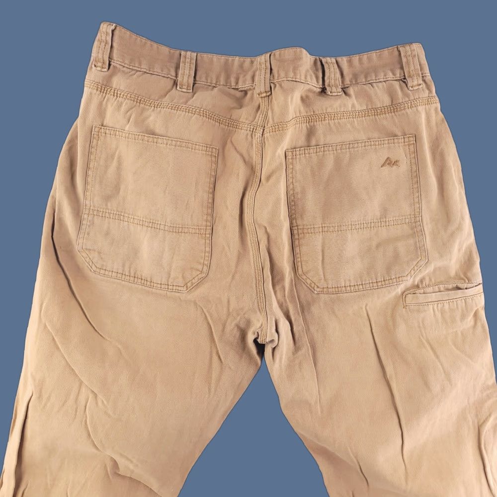 Vintage Ridgecut Toughwear Pants Mens 36x27 Brown Canvas Work Pants Carpenter Straight Size US 36 / EU 52 - 1 Thumbnail