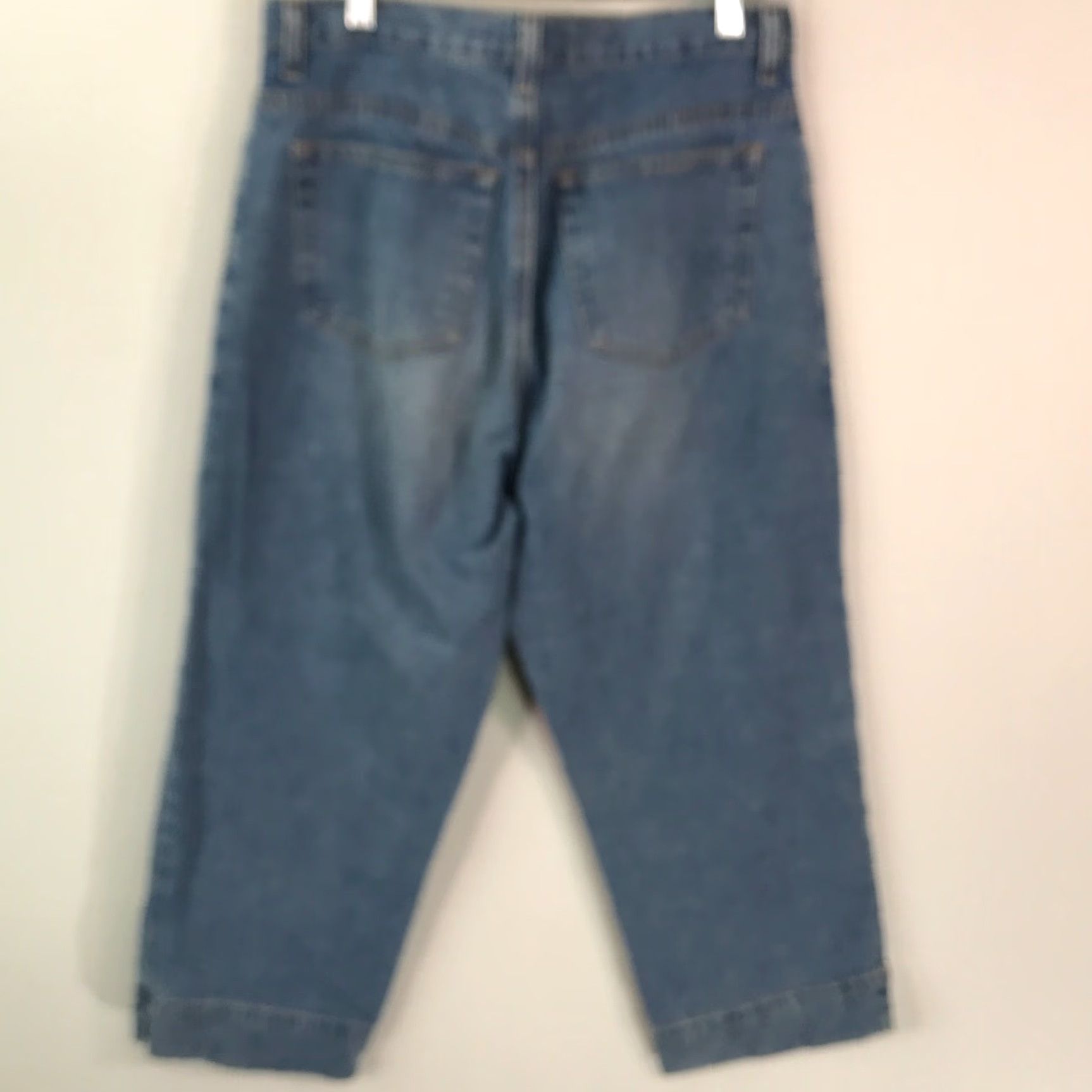 Eddie Bauer Eddie Bauer Since 1920 Womens Mid Rise Straight Blue Denim Capri Jeans Size 10 Size 32" / US 10 / IT 46 - 2 Thumbnail