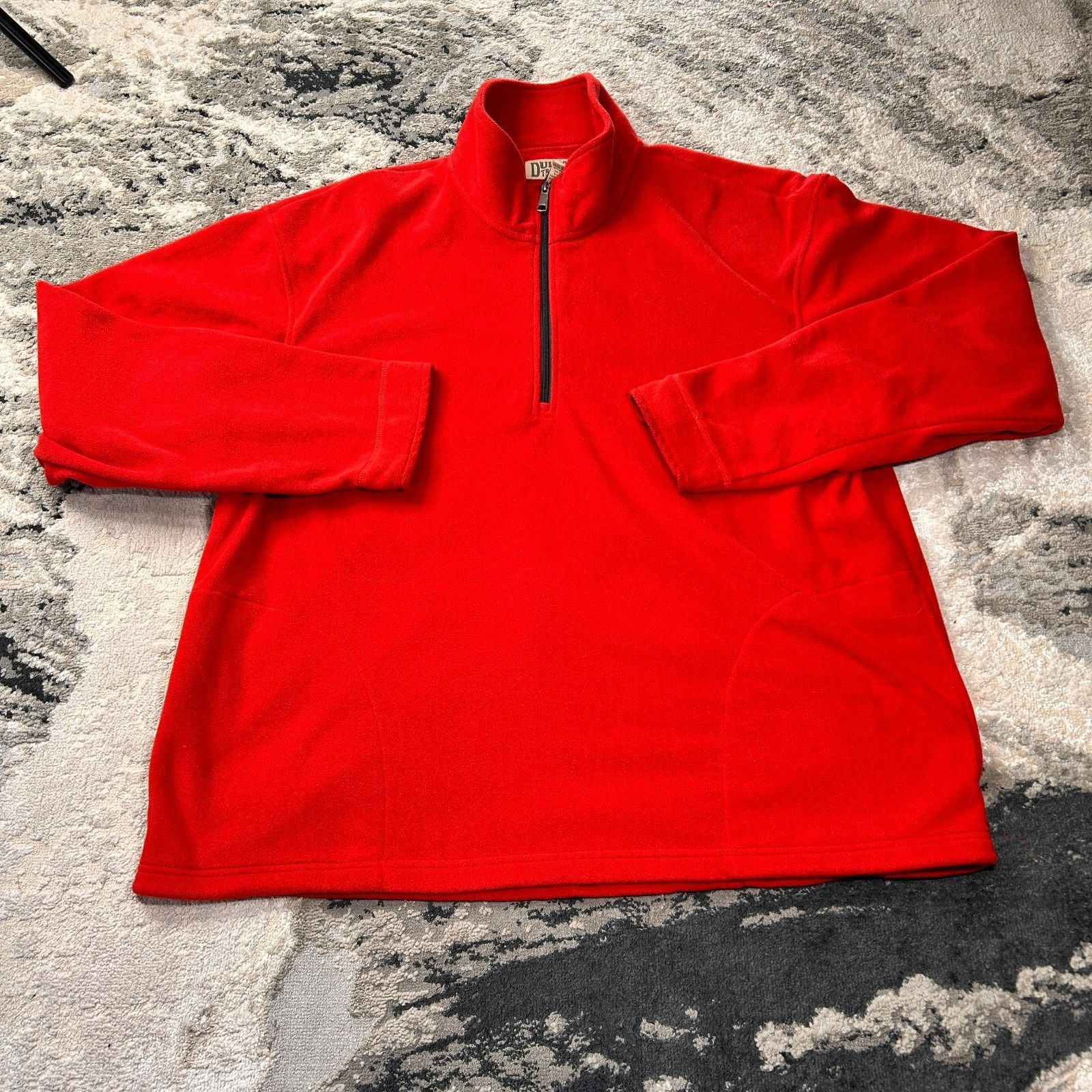 & Other Stories Duluth Trading Sweatshirt Mens 2XL Red Fleece Lined Mock Ne Size US XXL / EU 58 / 5 - 1 Thumbnail