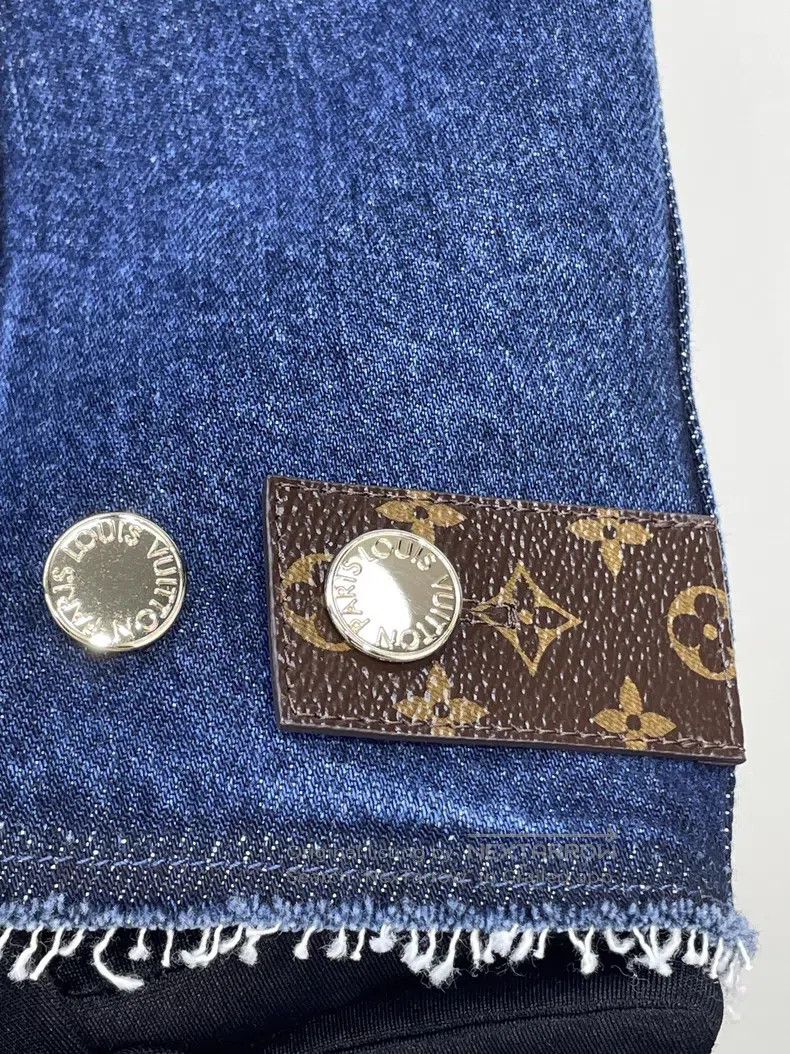 Louis Vuitton Louis Vuitton 24 leather denim vest Size XXS / US 00 / IT 34 - 3 Thumbnail
