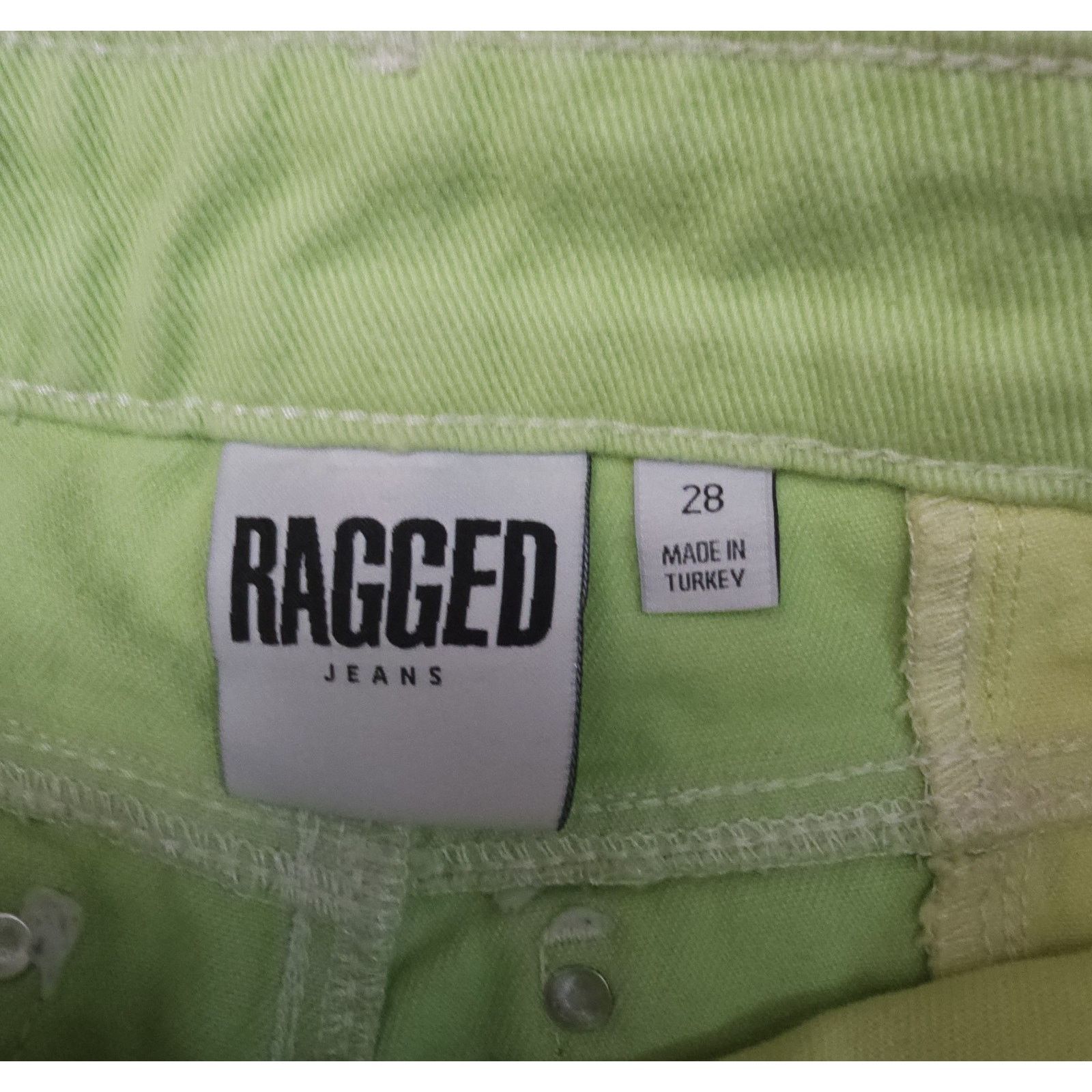 The Ragged Priest Ragged Priest CLACKER DAD JEAN neon green Size 28 Size 28" / US 6 / IT 42 - 11 Thumbnail