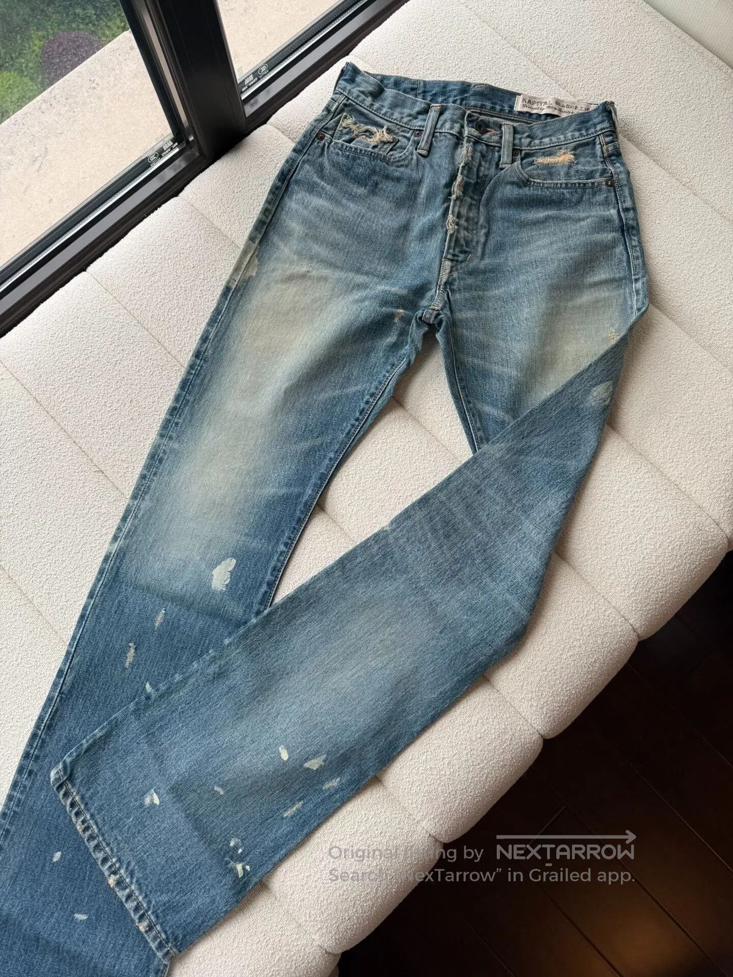 Kapital blue flared denim pants for women. Size 28" / US 6 / IT 42 - 1 Thumbnail