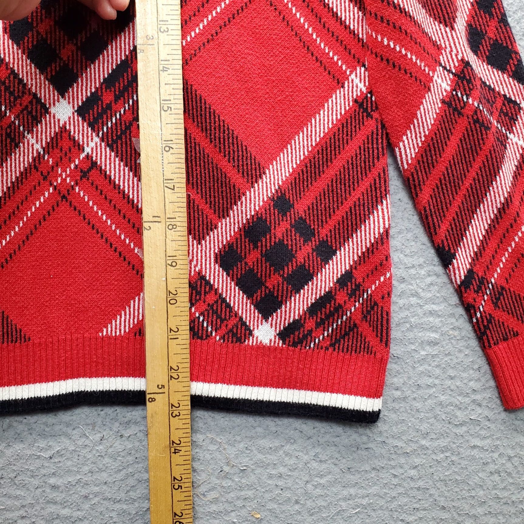 Charter Club Charter Club Sweater Womens PM Multicolor Plaid Crew Neck Pullover Knit Raglan Long Sleeve Casual Size M / US 6-8 / IT 42-44 - 3 Thumbnail