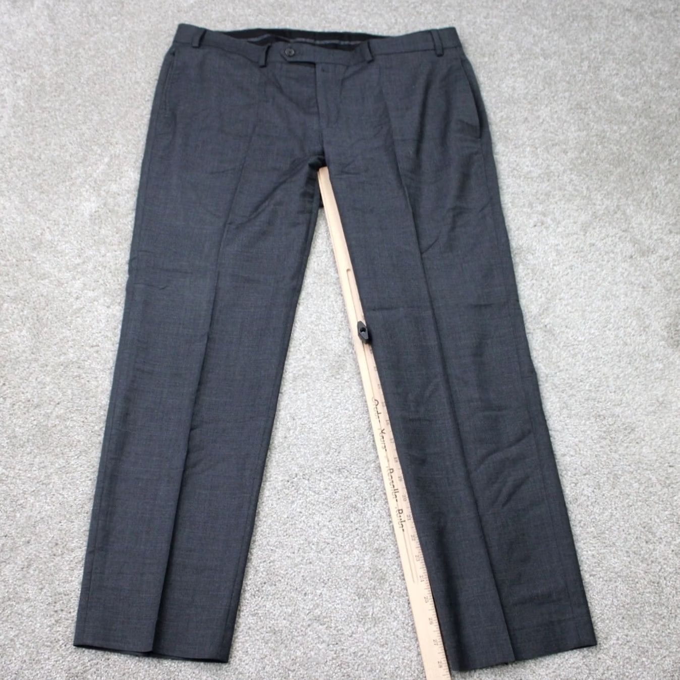 Ralph Lauren LAUREN Ralph Lauren Dress Pants Mens 36x29 Gray Wool Stretch Dress Pants Mens Regular Gray 36 Inseam 29 Straight Front Flat Front Size US 36 / EU 52 - 3 Thumbnail