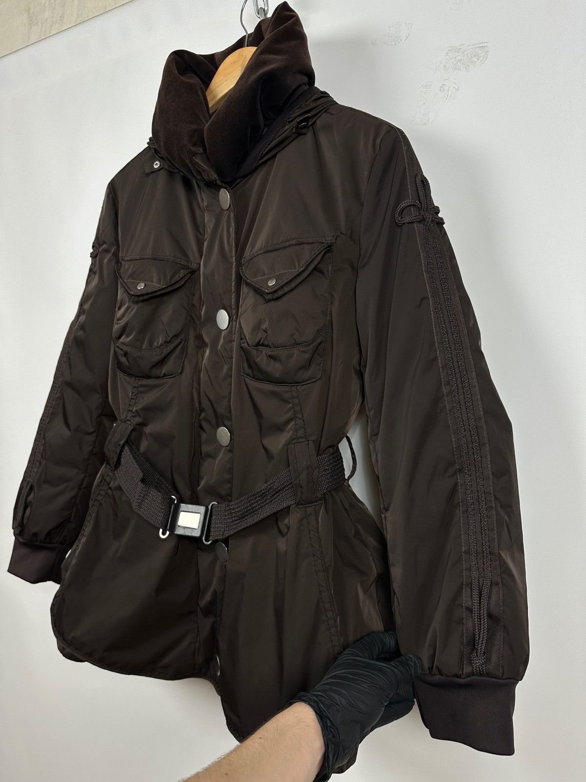 Marithe + Francois Girbaud Marithé+François Girbaud Brown Hooded Down Puffer Jacket Size M / US 6-8 / IT 42-44 - 5 Thumbnail