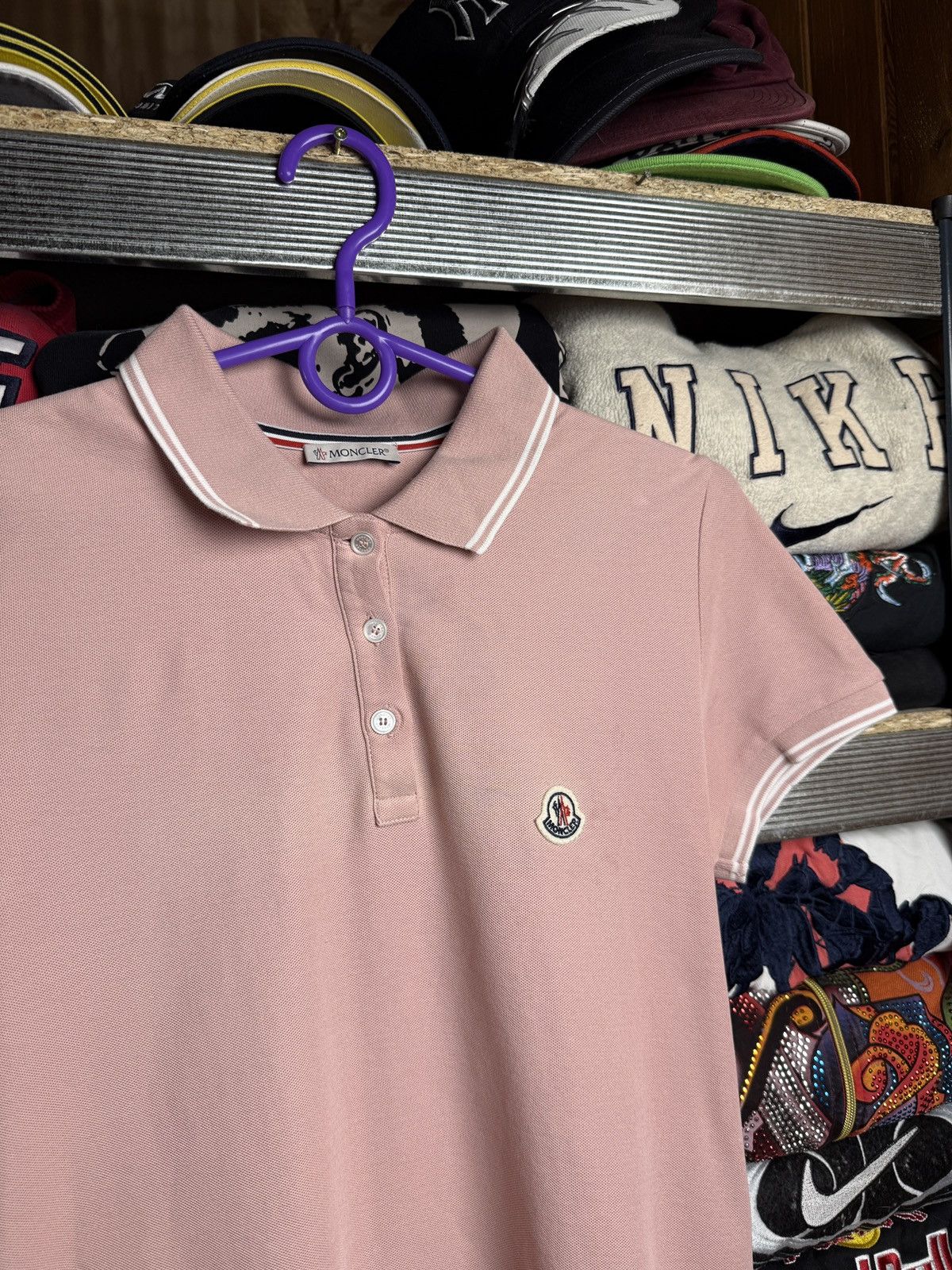Designer Moncler Polo Tee t-shirt logo Very Rare Size M / US 6-8 / IT 42-44 - 3 Thumbnail