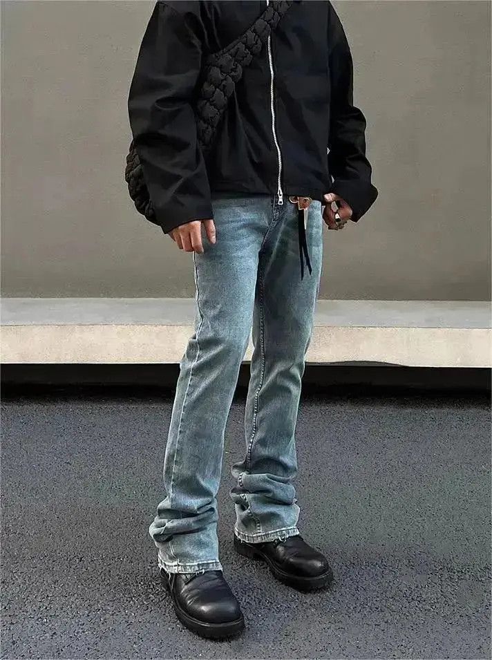 Japanese Brand Straight fit stretch jeans Size US 30 / EU 46 - 2 Thumbnail