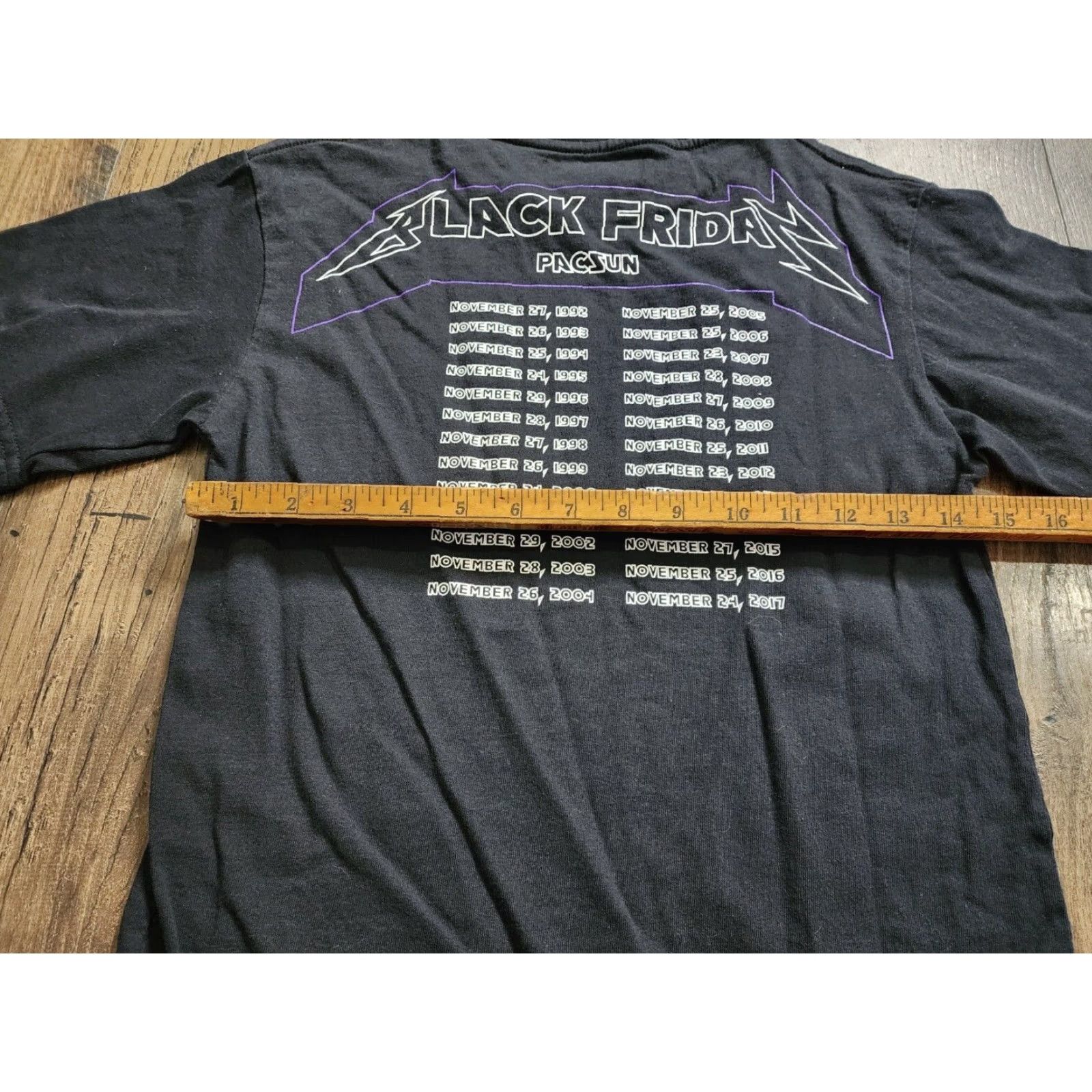 Pacsun PacSun Metallica Graphic Tee, Black, Mens XS, Double Sided, Short Sleeve Size US XS / EU 42 / 0 - 3 Thumbnail