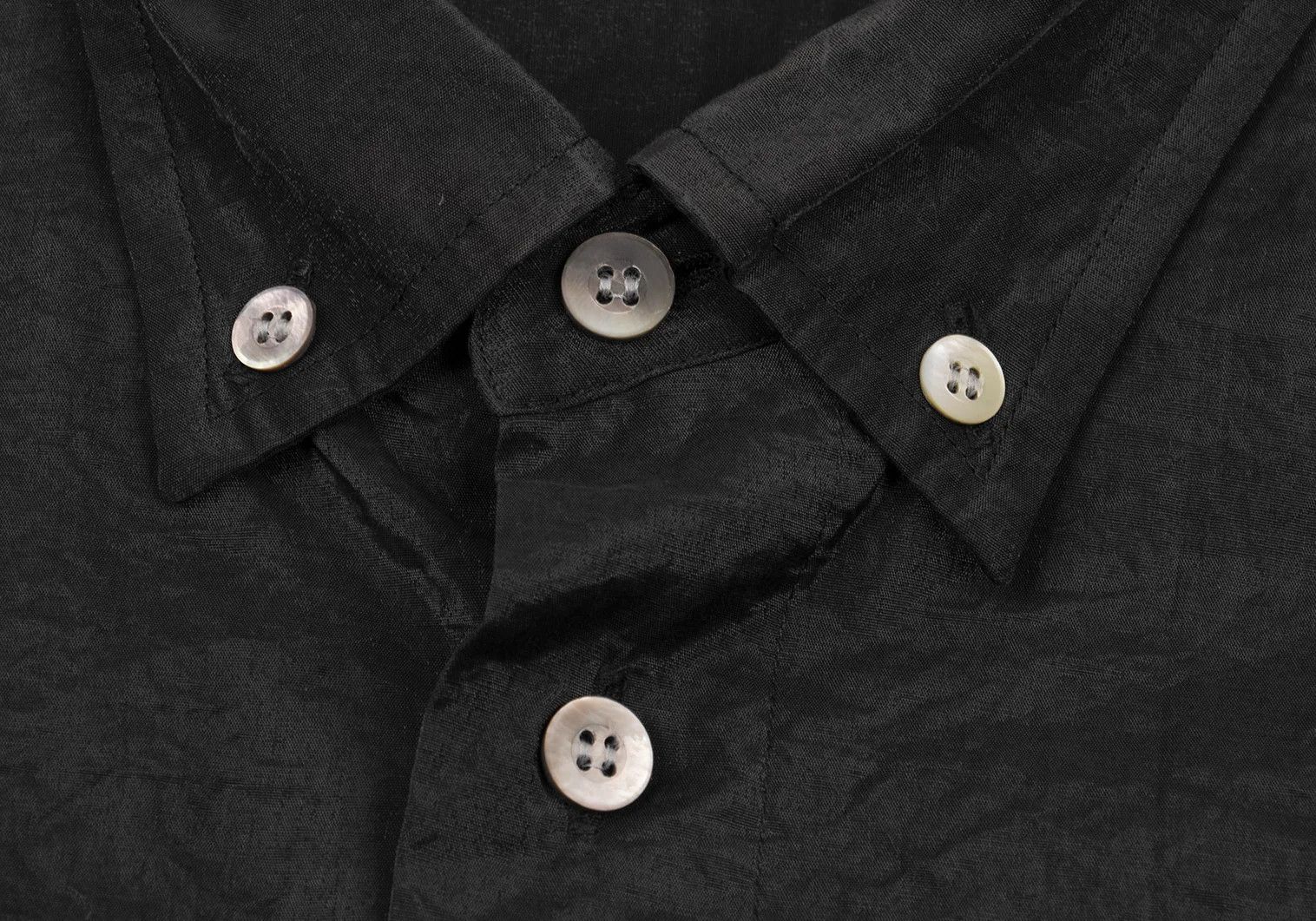 Issey Miyake Cotton Nylon Stitch Design Shirt in Black, Size L Size US L / EU 52-54 / 3 - 5 Thumbnail