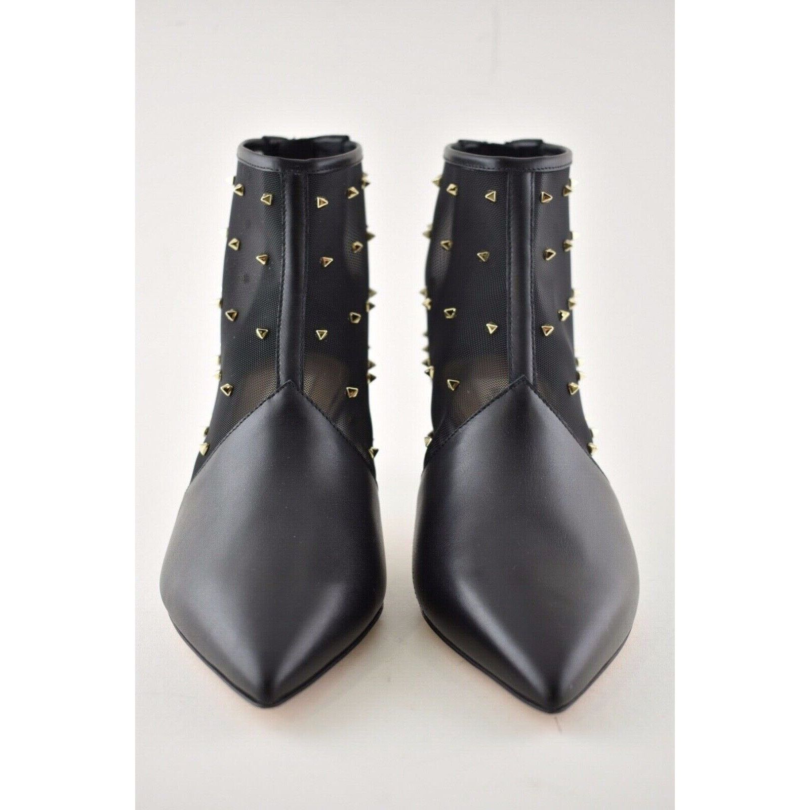 Valentino Valentino Rockstud Shining Mesh Black Leather Stud Kitten Size US 6.5 / IT 36.5 - 6 Thumbnail