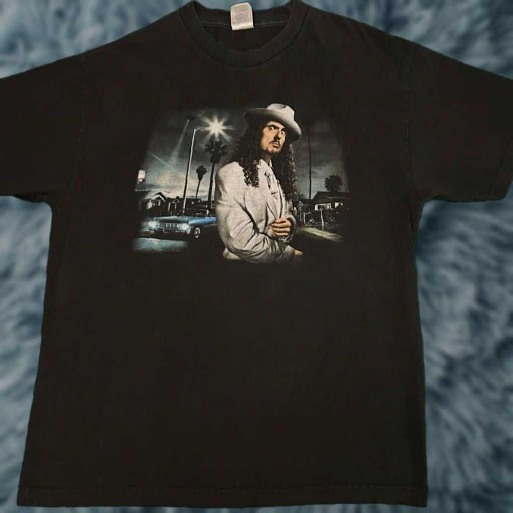VINTAGE Weird Al Yankovic Straight Outta Lynwood Tour Shirt Mens Large Black 90s Music Funny Hip Hop VTG Shirt