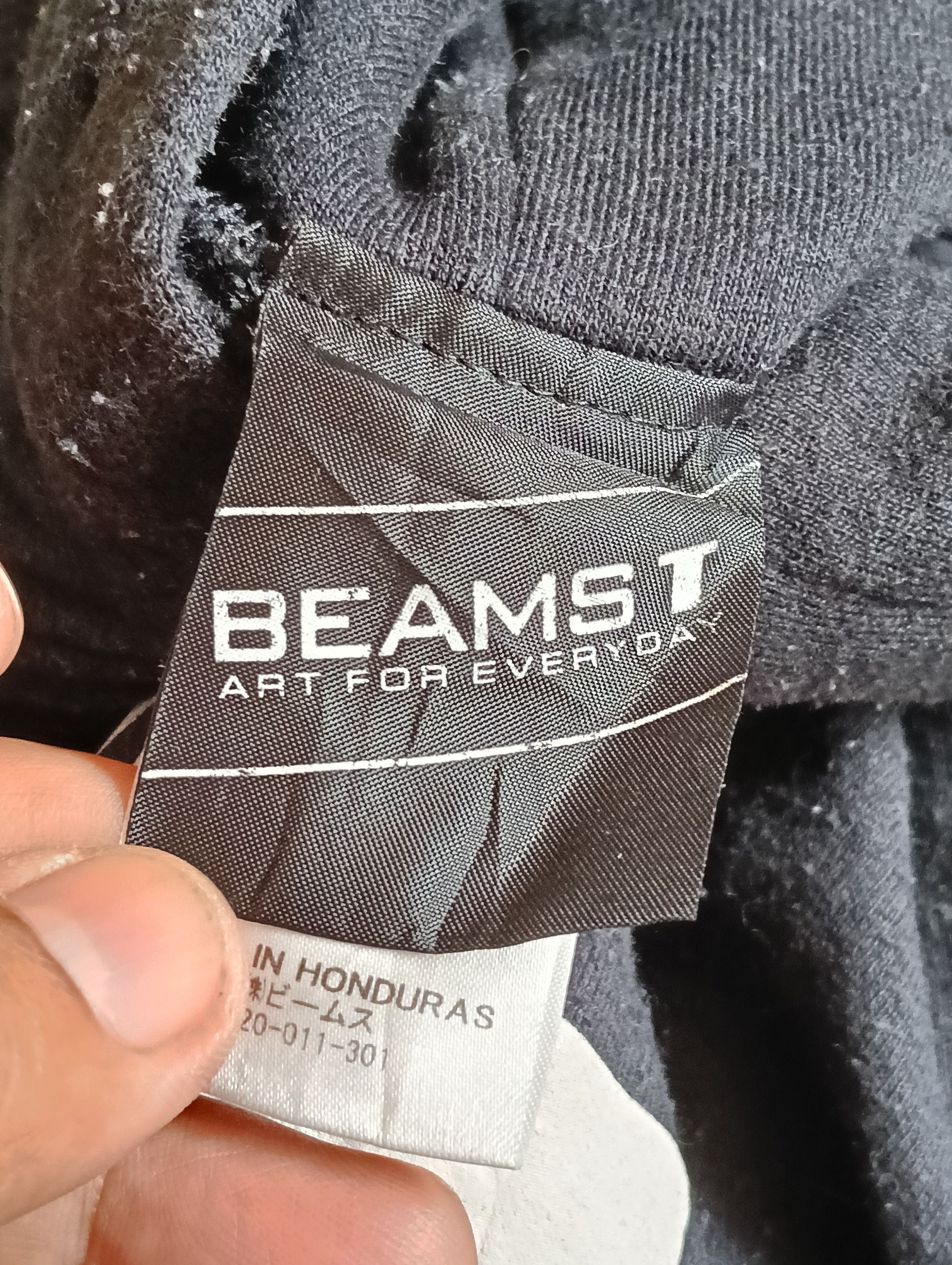 Beams Japan BEAMS Black Pullover Hoodie “Long sleeve” Graphic Print Size US L / EU 52-54 / 3 - 5 Thumbnail