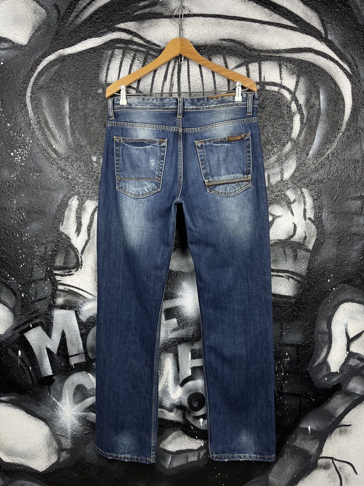 Diesel Diesel Y2K Faded Blue Denim Straight Jeans Size W33 L34 Size US 33 - 7 Thumbnail